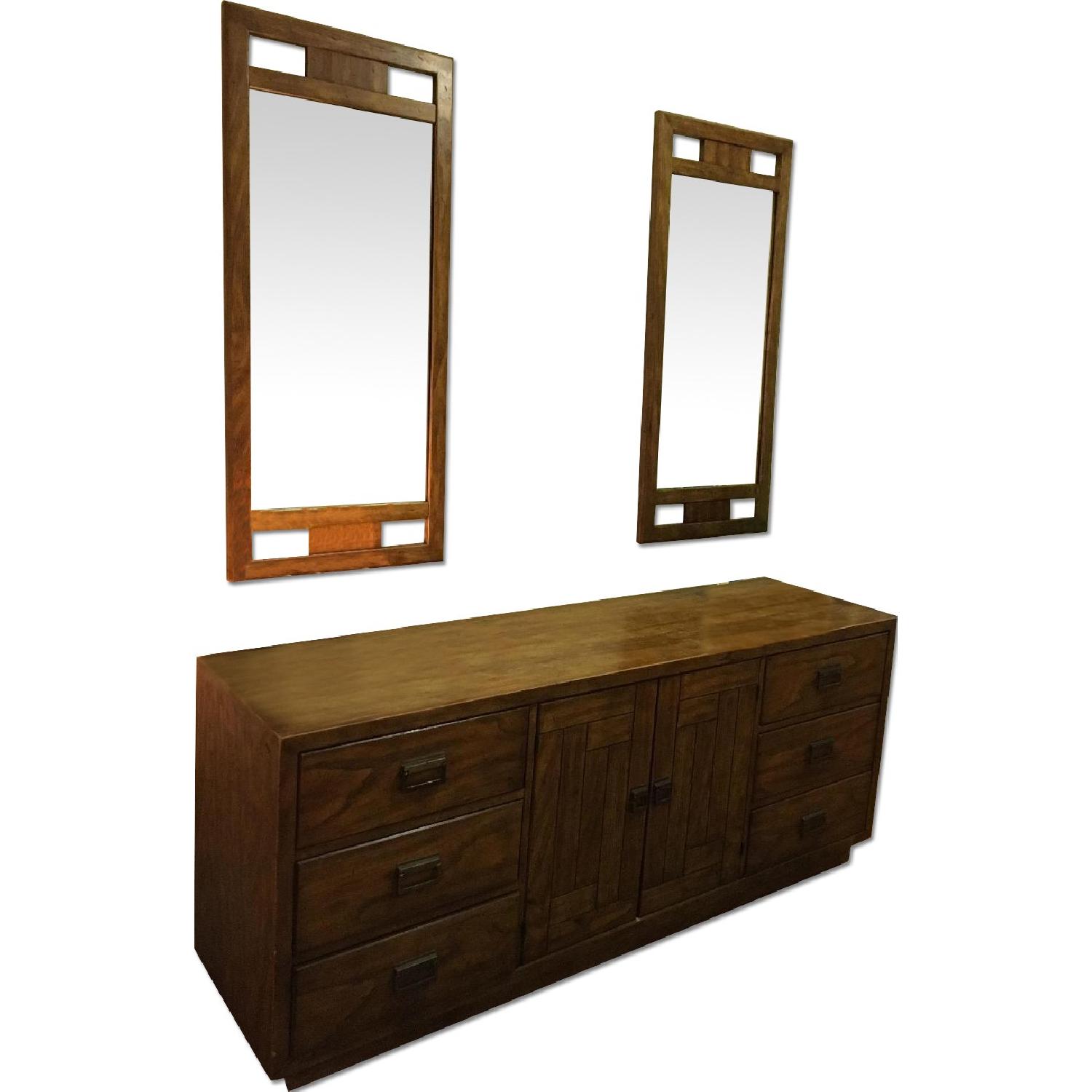 Drexel Sideboard w/ Matching Mirrors AptDeco