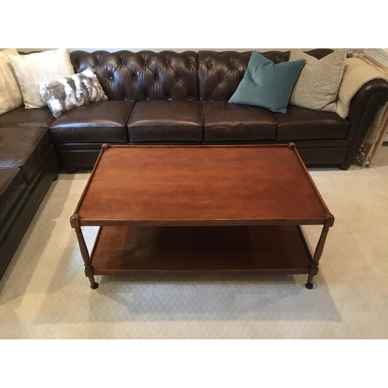 Random Harvest 2-Tiered Solid Wood Cocktail Table - image-1