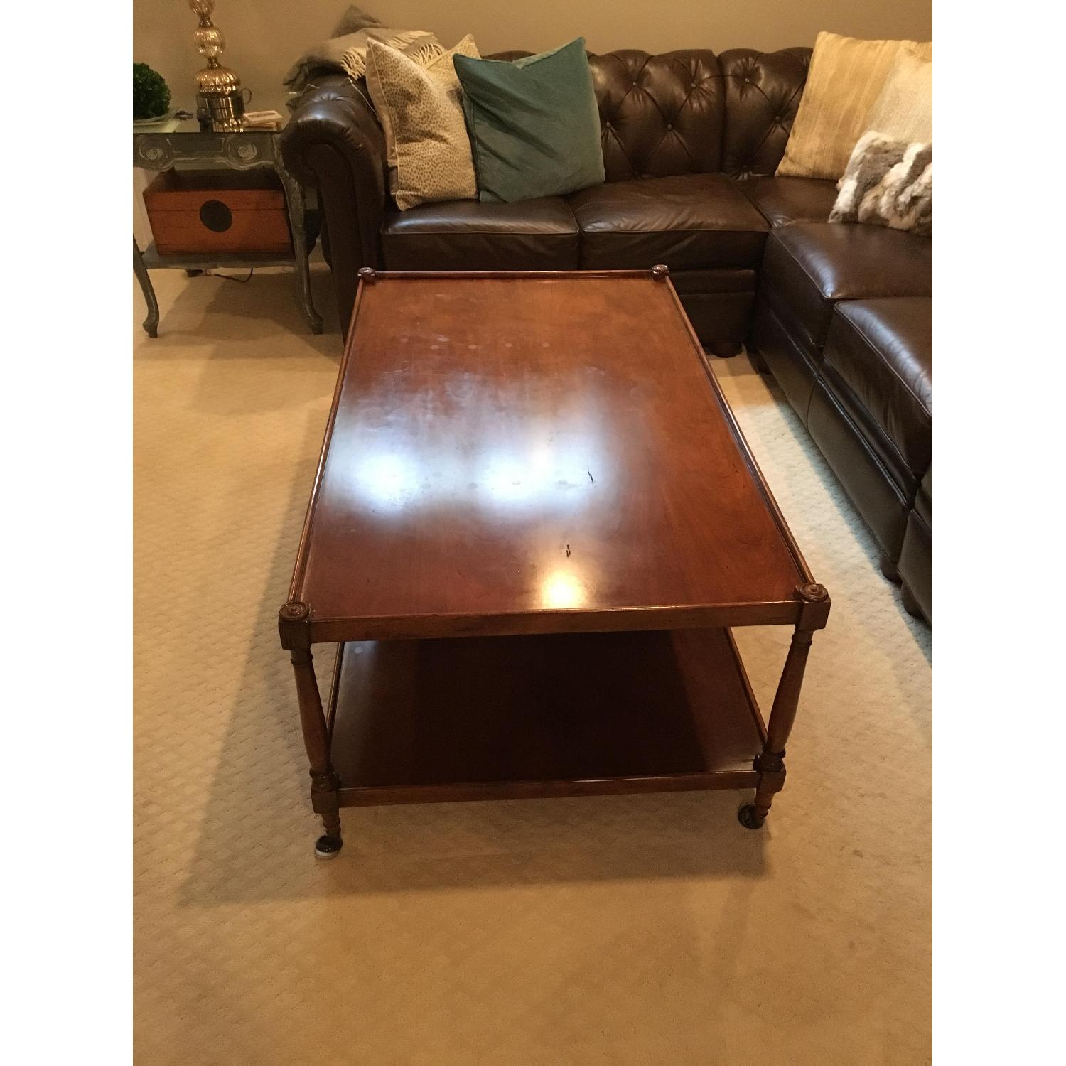 Random Harvest 2-Tiered Solid Wood Cocktail Table - image-2