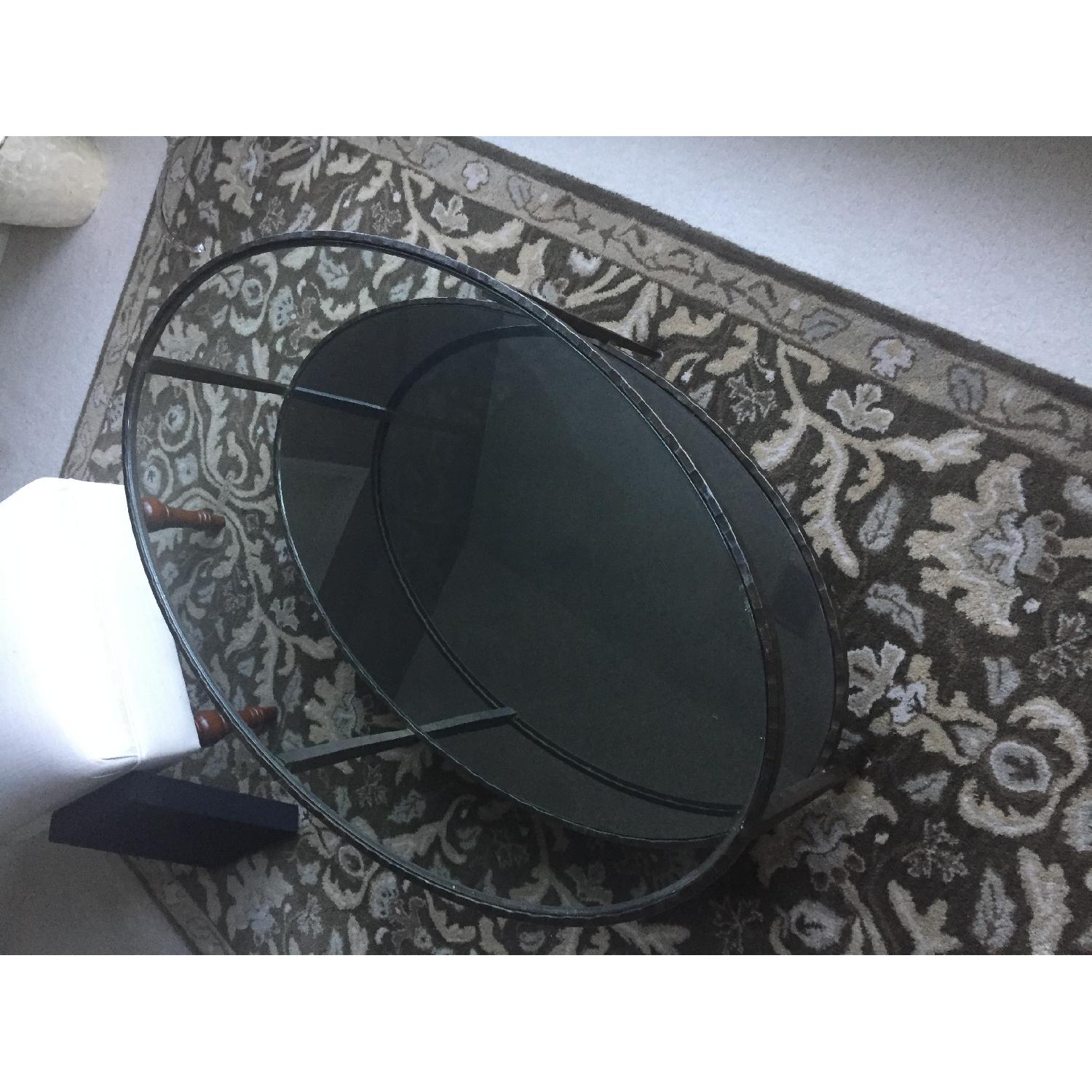 Crate & Barrel Claremont Oval Coffee Table - image-4