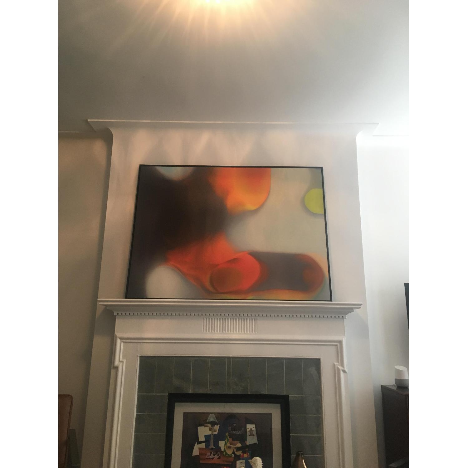 Abstract Canvas In Black Floating Frame - image-1