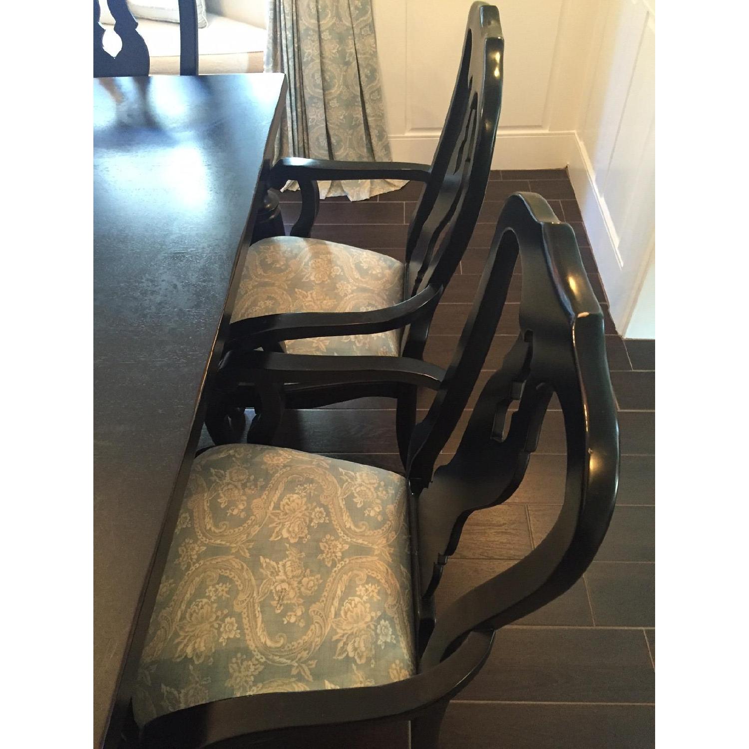 Pottery Barn Oversized Black Dining Table w/ 12 Chairs - image-3