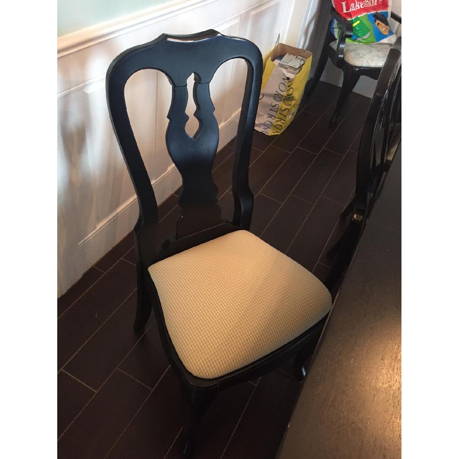 Pottery Barn Oversized Black Dining Table w/ 12 Chairs - image-4