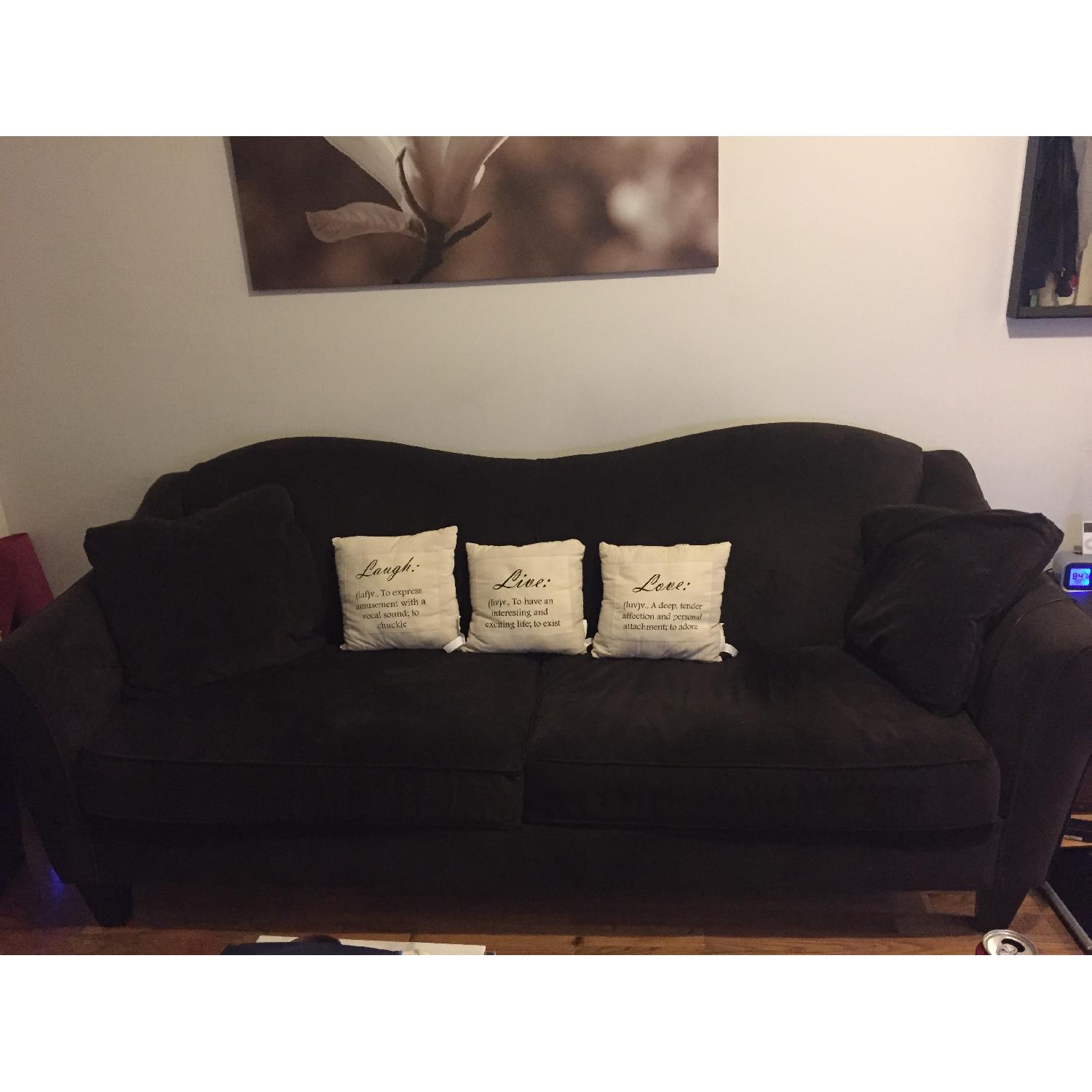 Pier 1 Brown Sofa AptDeco