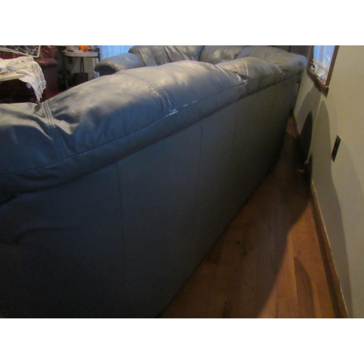 Natuzzi Naples Leather Sectional Sofa - image-4