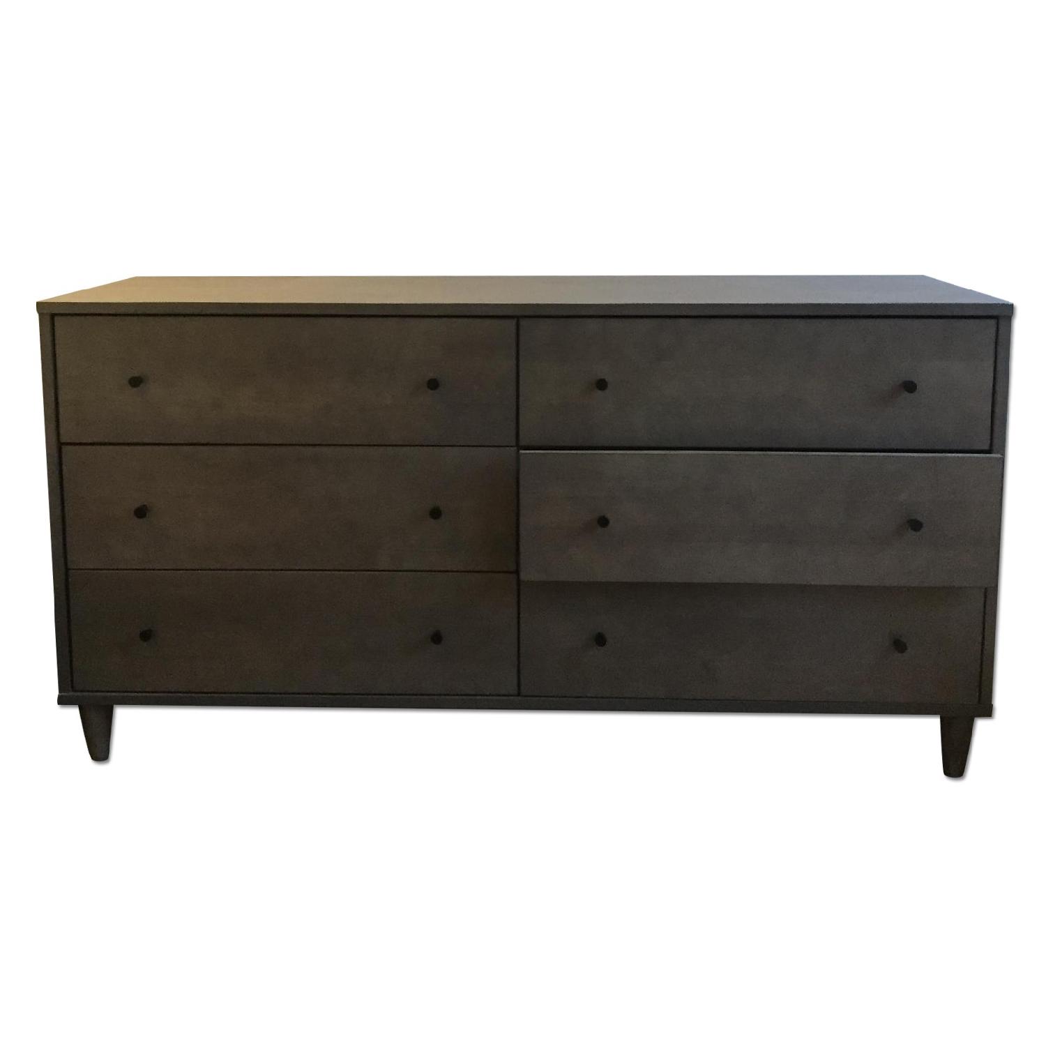 Grey 6 Drawer Dresser AptDeco