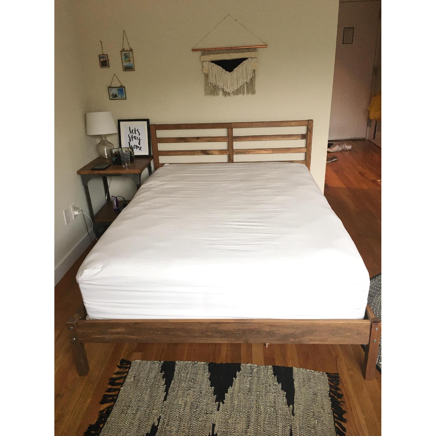 Ikea Tarva Full Size Bed Frame w/ Slats AptDeco