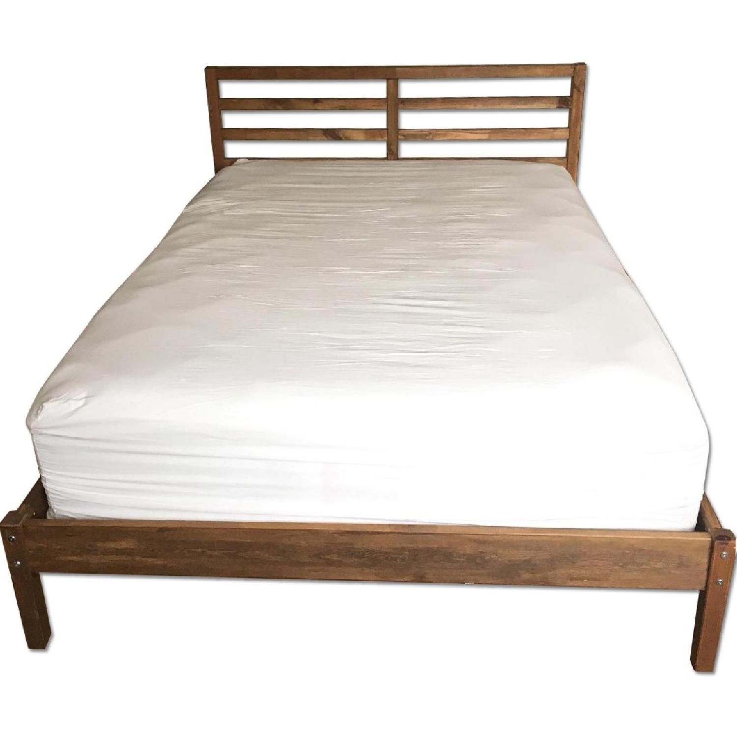 Ikea Tarva Full Size Bed Frame w/ Slats AptDeco