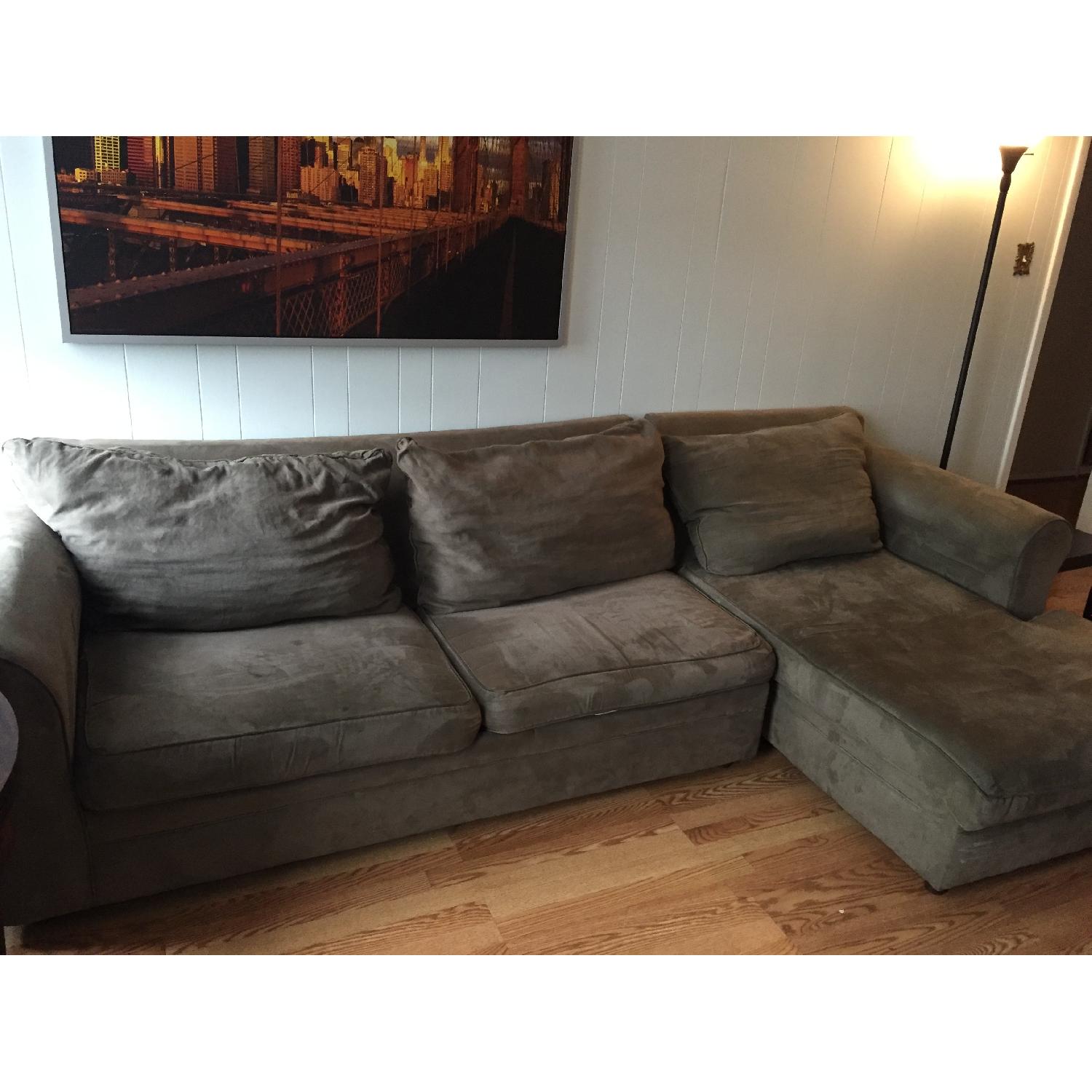 Olive Green Sectional Sofa - image-2