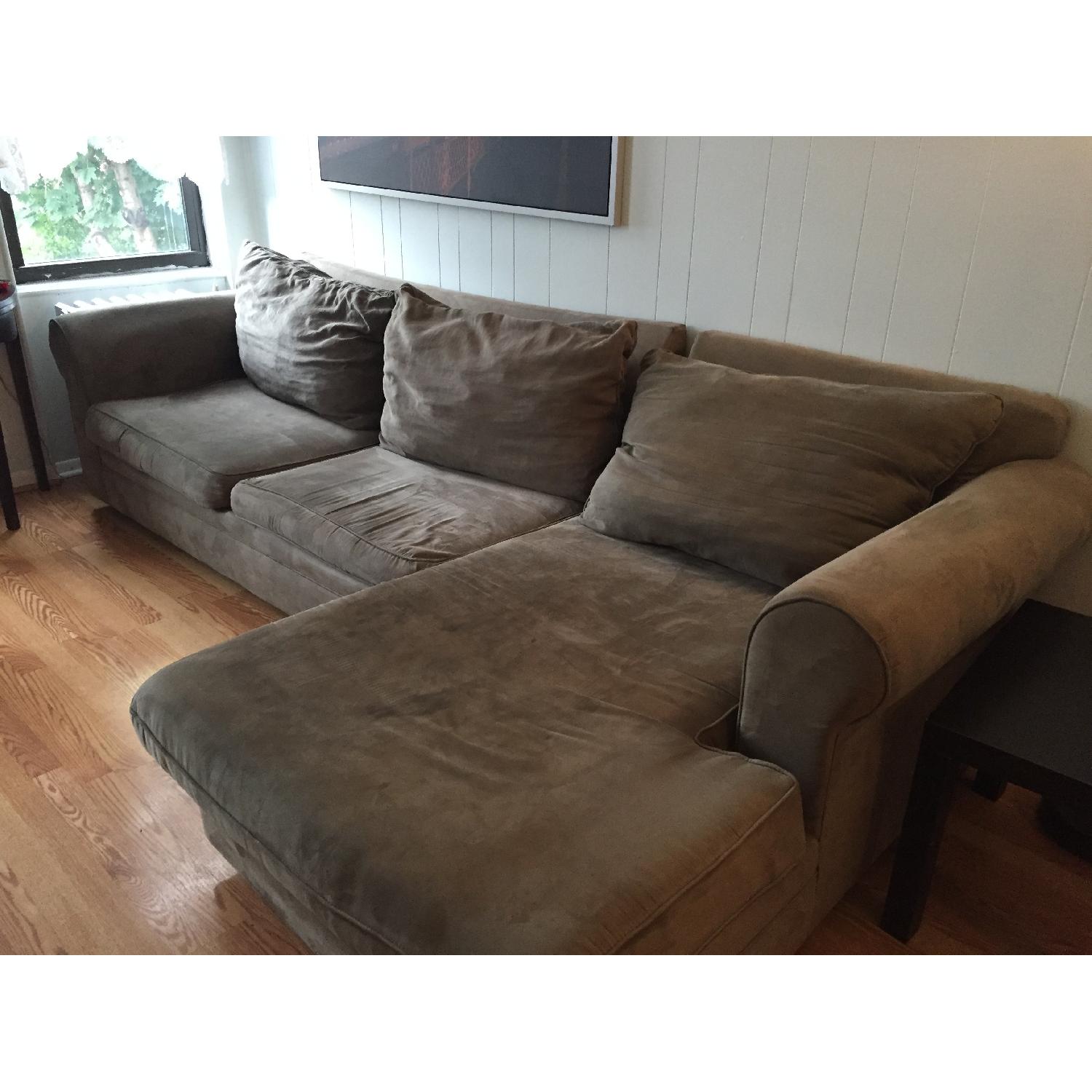 Olive Green Sectional Sofa - image-3