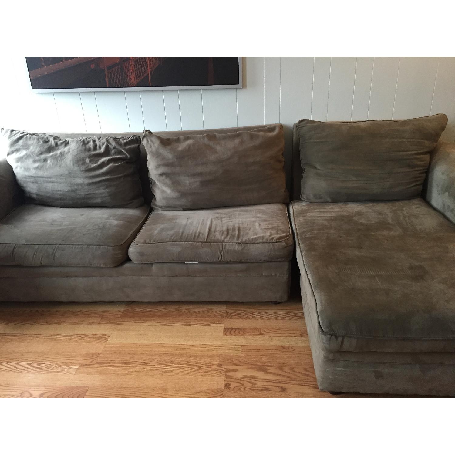 Olive Green Sectional Sofa - image-5