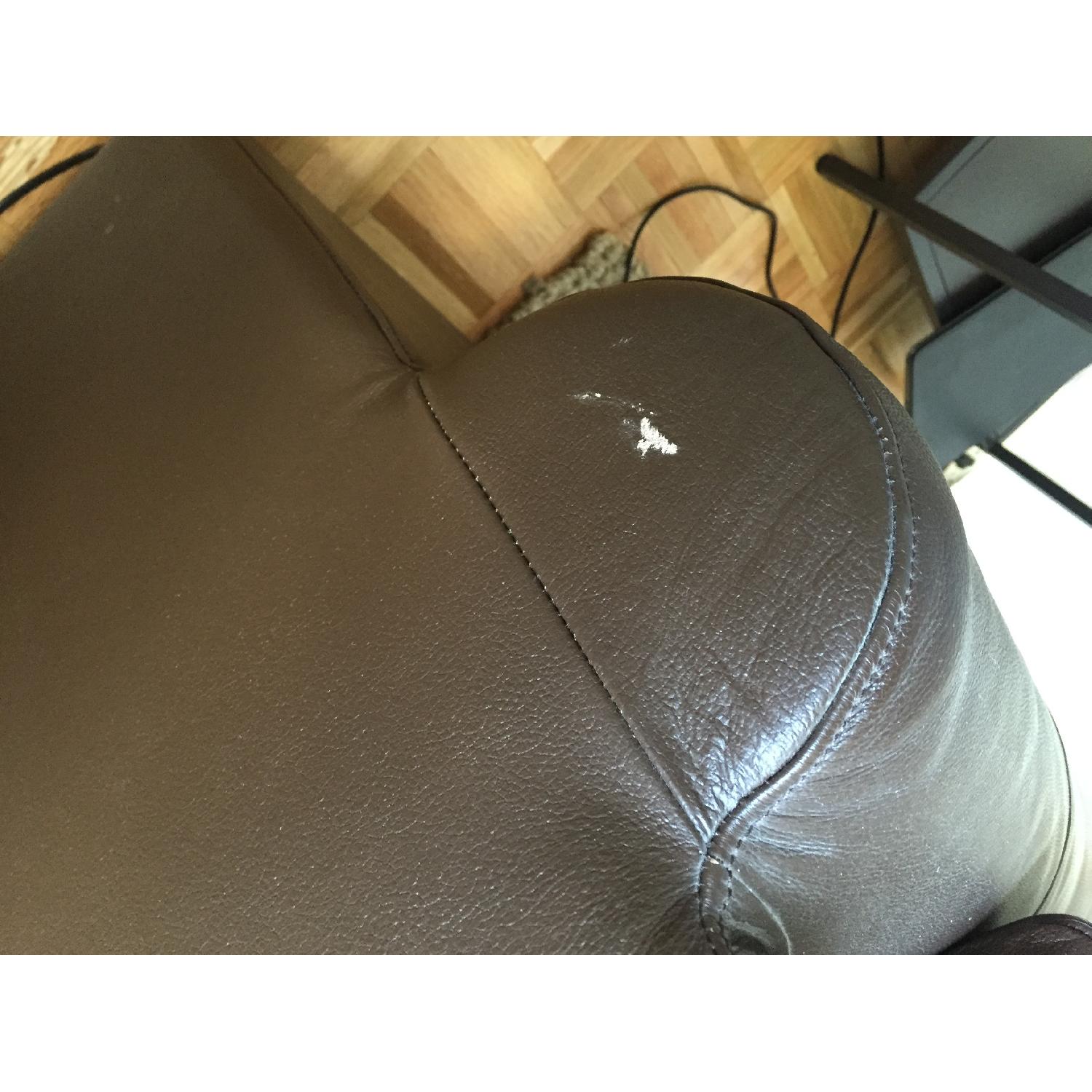 Ikea Ektorp Leather Couch - image-5