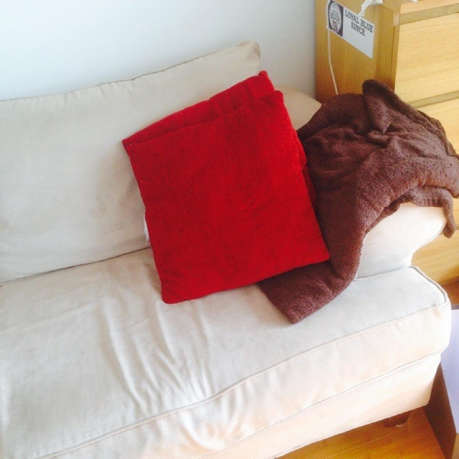 Bob's Microsuede Sofa in White - image-2