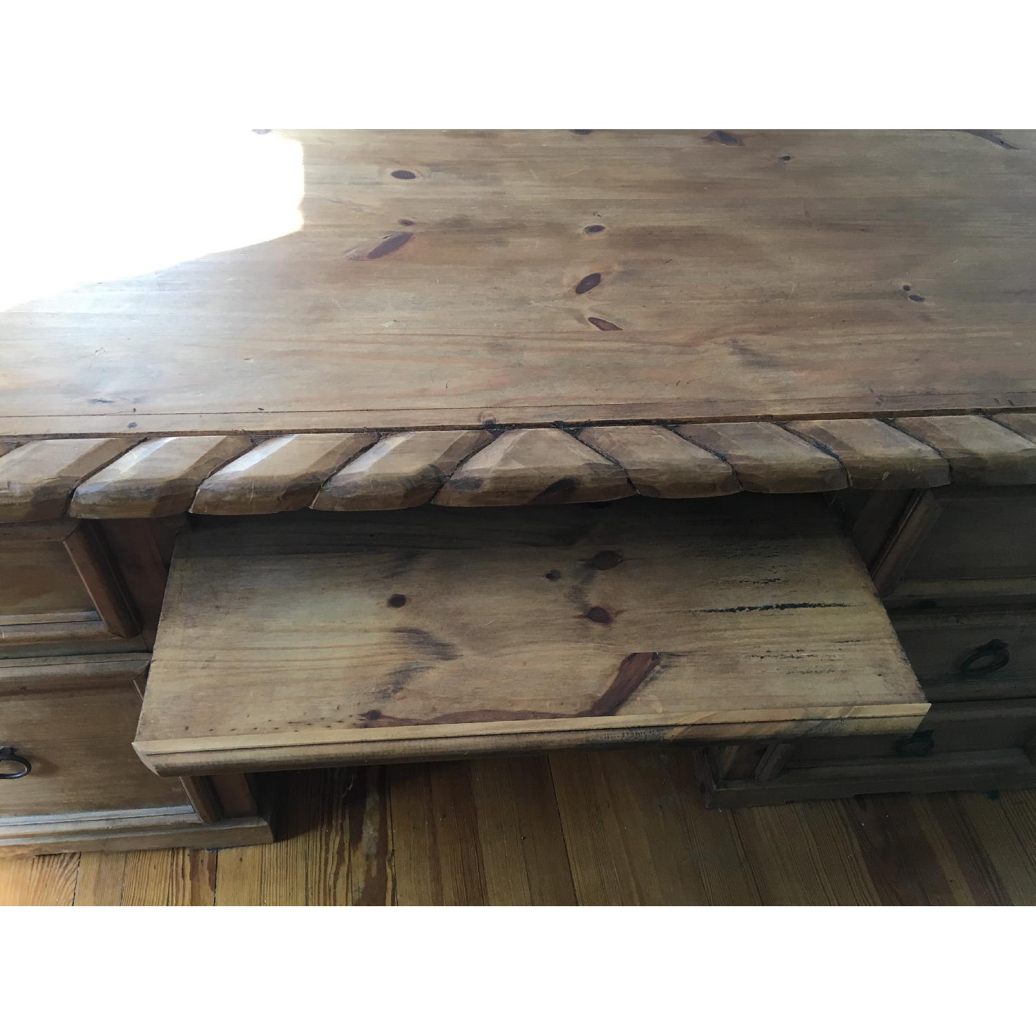 Rustic Pine Collection Texas Executive Desk - image-5