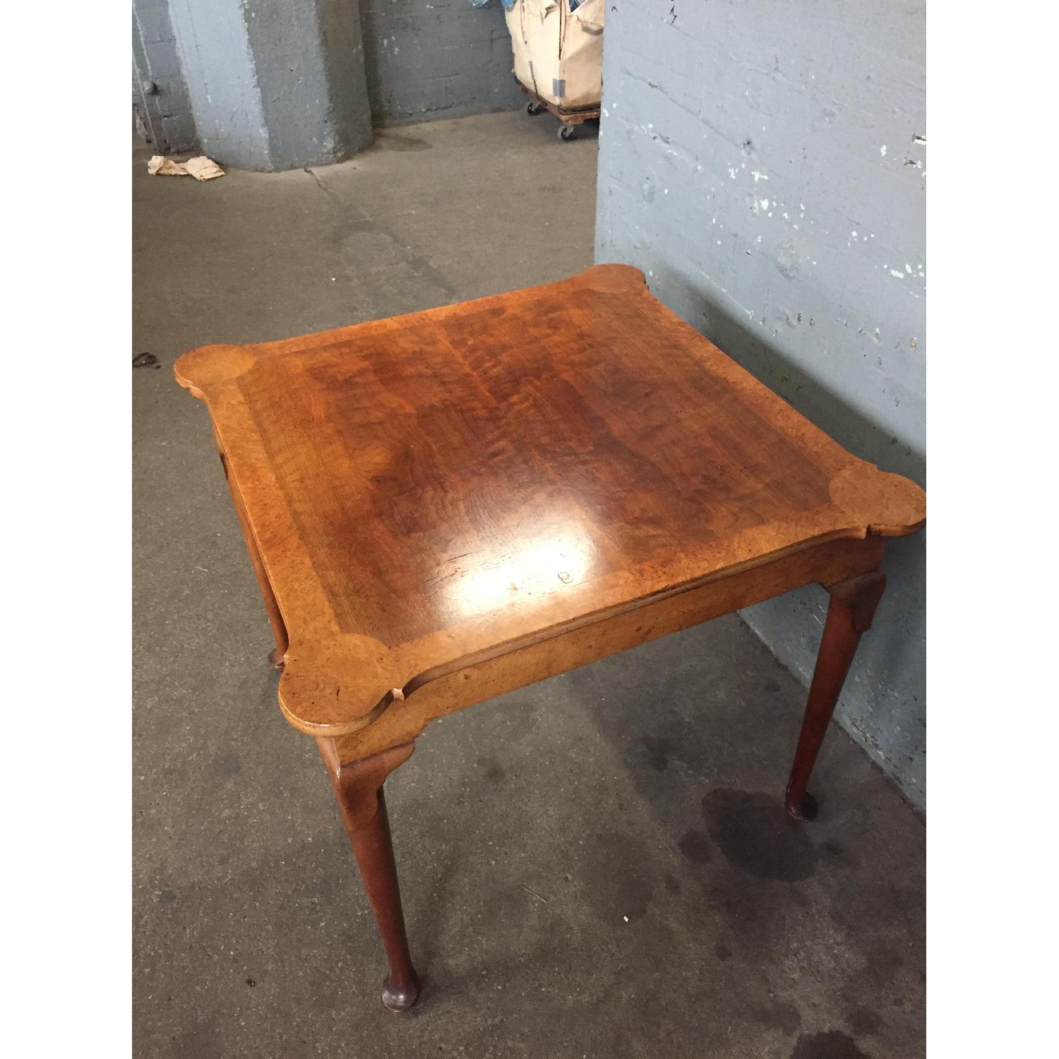 Antique Wooden Card Table - image-2