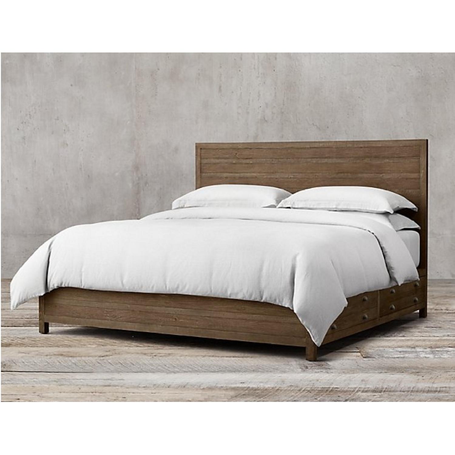 Restoration Hardware Printmaker's 4 Piece King Size Bedroom Set - image-1