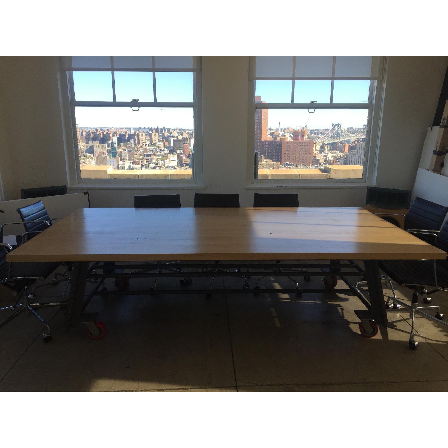 Large Custom Wood Conference Table - image-1