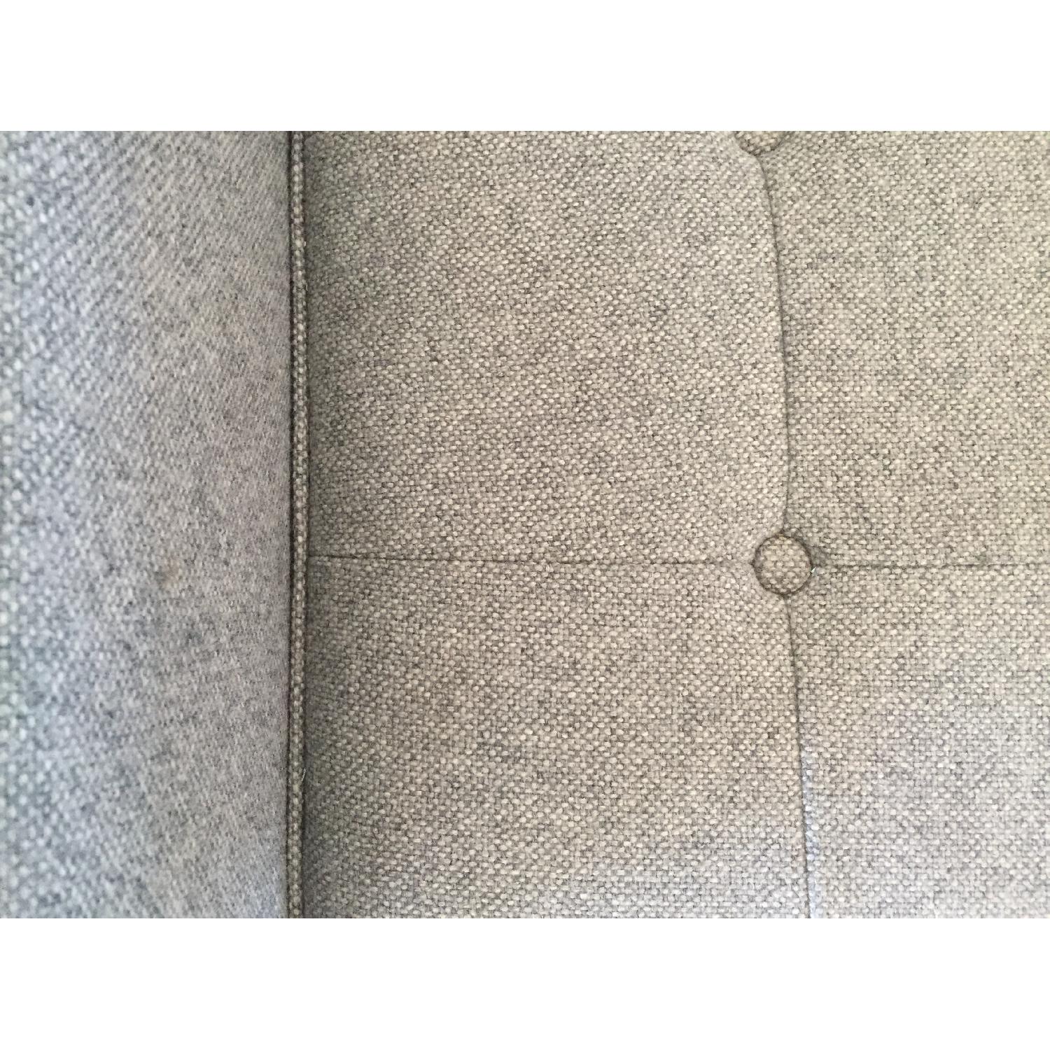 Grey Tweed Mid Century Modern Lounge Chair - image-4