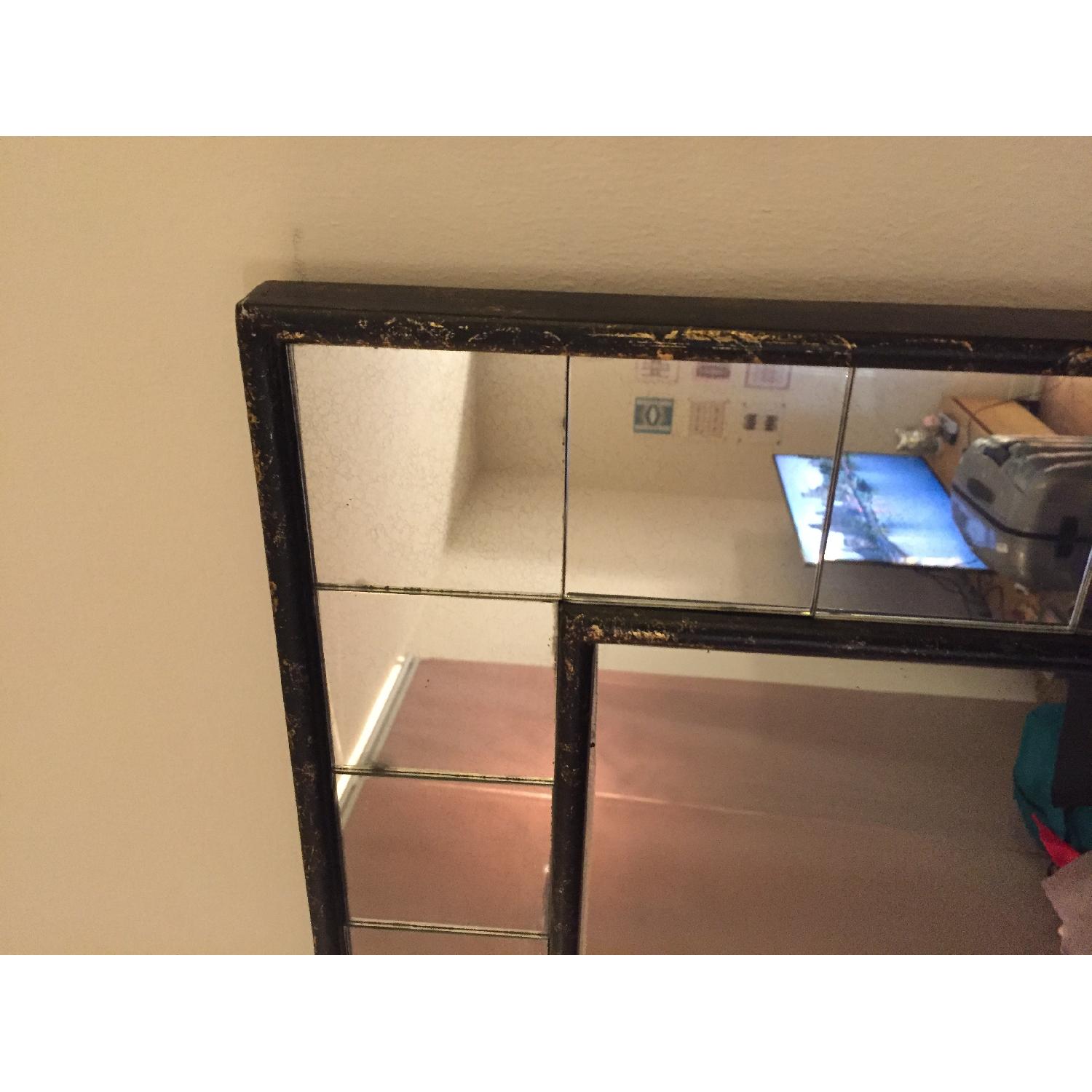 West Elm Antique Tiled Floor Mirror - image-1