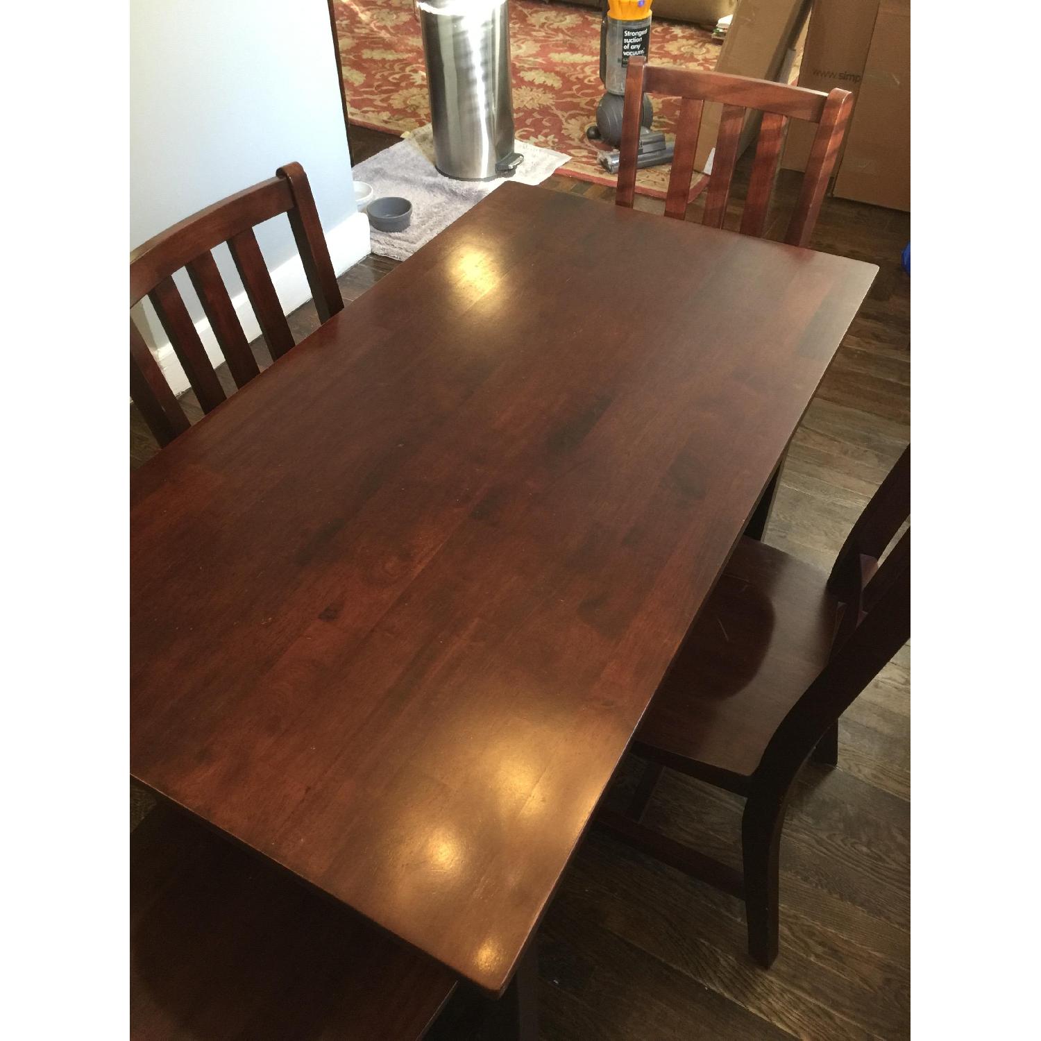 Crate & Barrel Land of Nod Activity Table w/ 4 Parker Desk Chairs - image-2