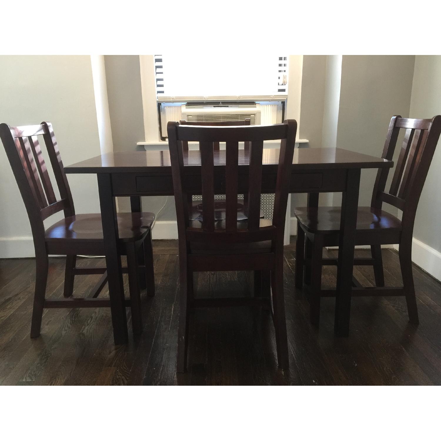 Crate & Barrel Land of Nod Activity Table w/ 4 Parker Desk Chairs - image-3