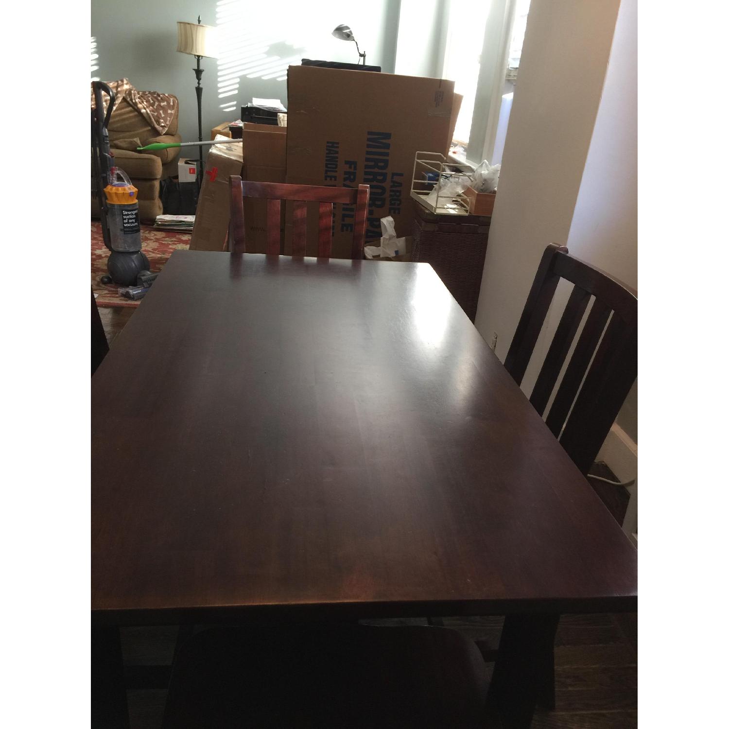 Crate & Barrel Land of Nod Activity Table w/ 4 Parker Desk Chairs - image-4