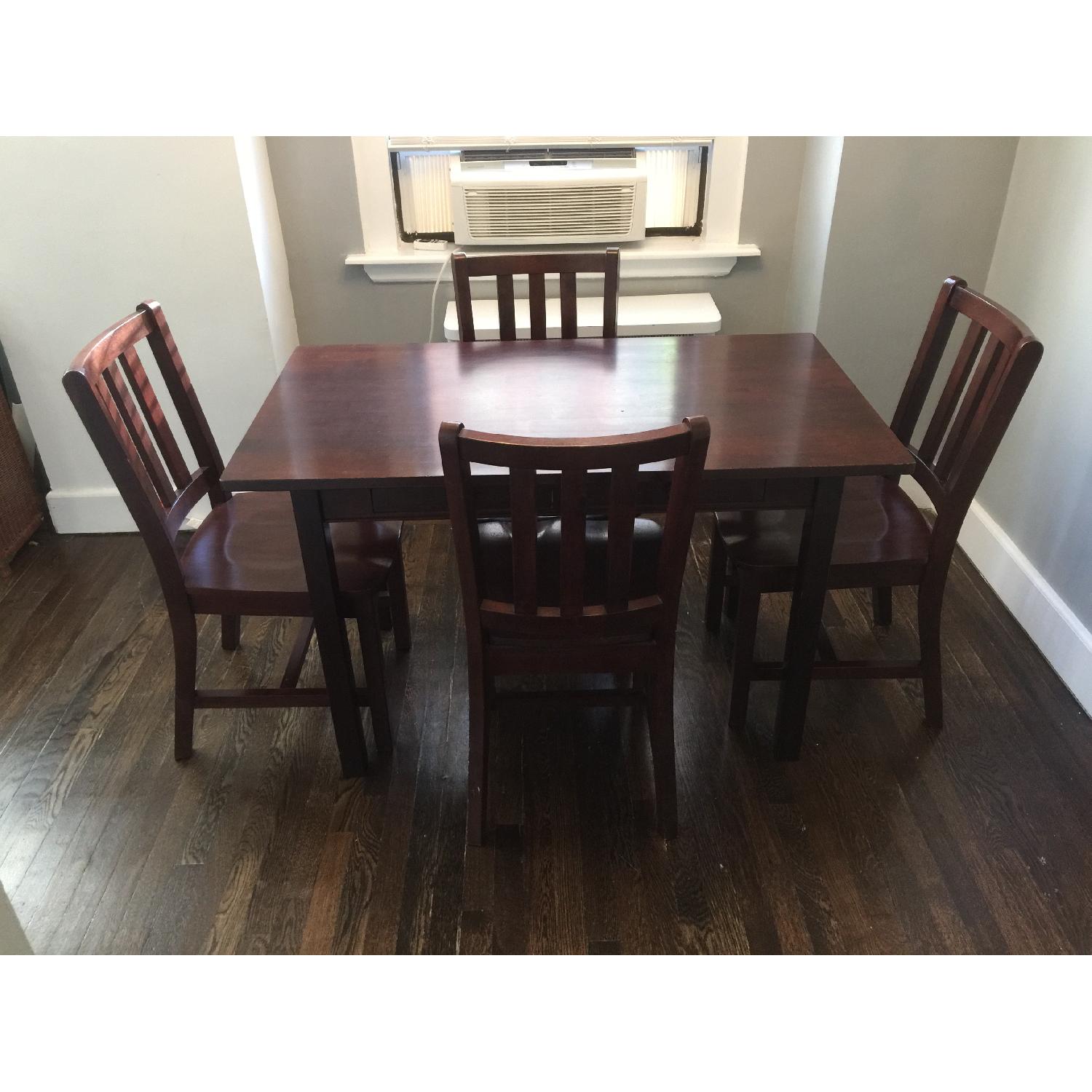 Crate & Barrel Land of Nod Activity Table w/ 4 Parker Desk Chairs - image-7