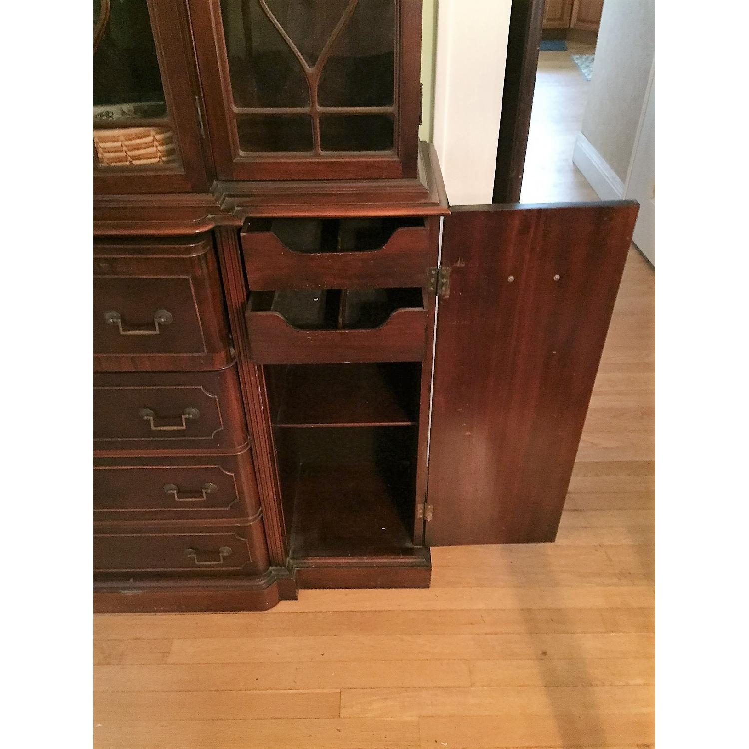 Maddox Colonial Reproduction Secretary/Breakfront - AptDeco