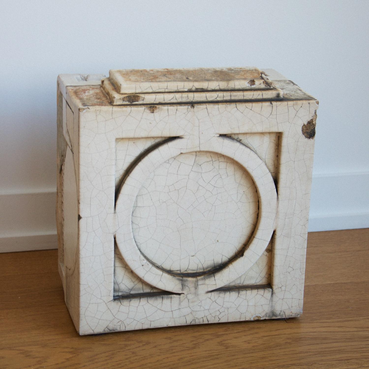 Antique Architecture Savage White Glazed Terra Cotta Block - image-3