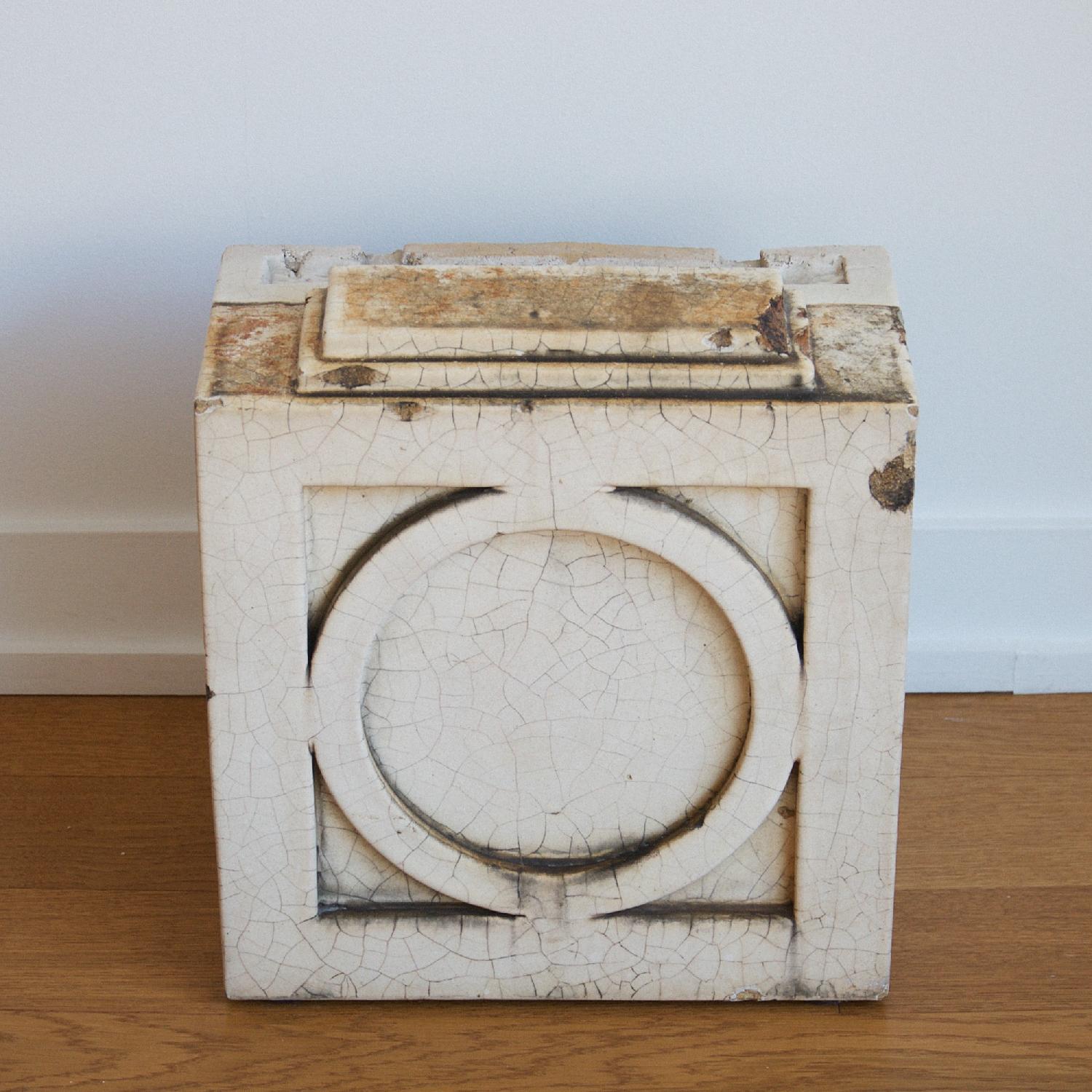 Antique Architecture Savage White Glazed Terra Cotta Block - image-5