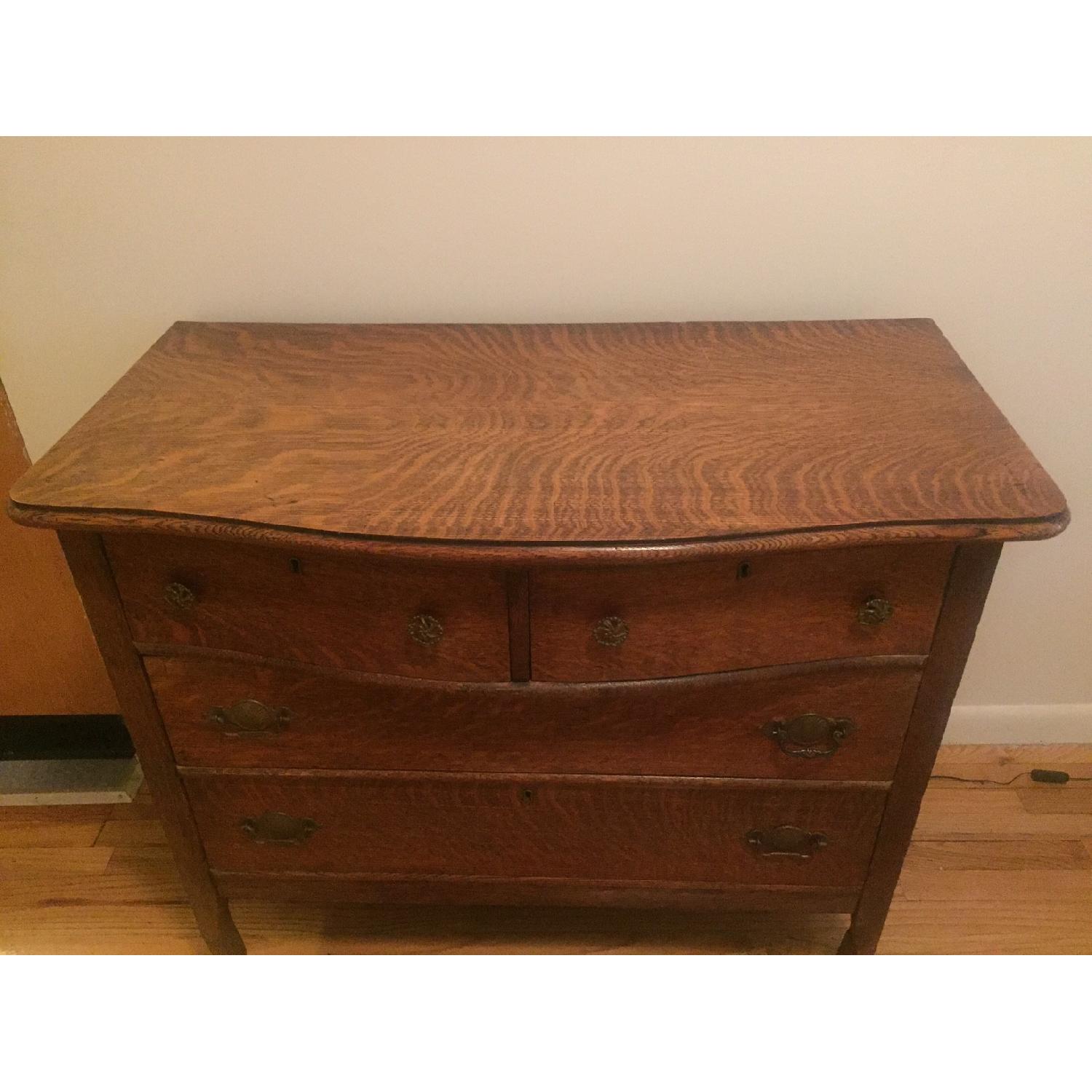 1920s Tiger Oak Dresser - image-2