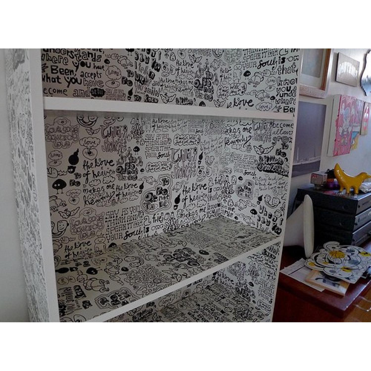 Ikea Billy Animated Bookcase w/ Glass Door - image-4