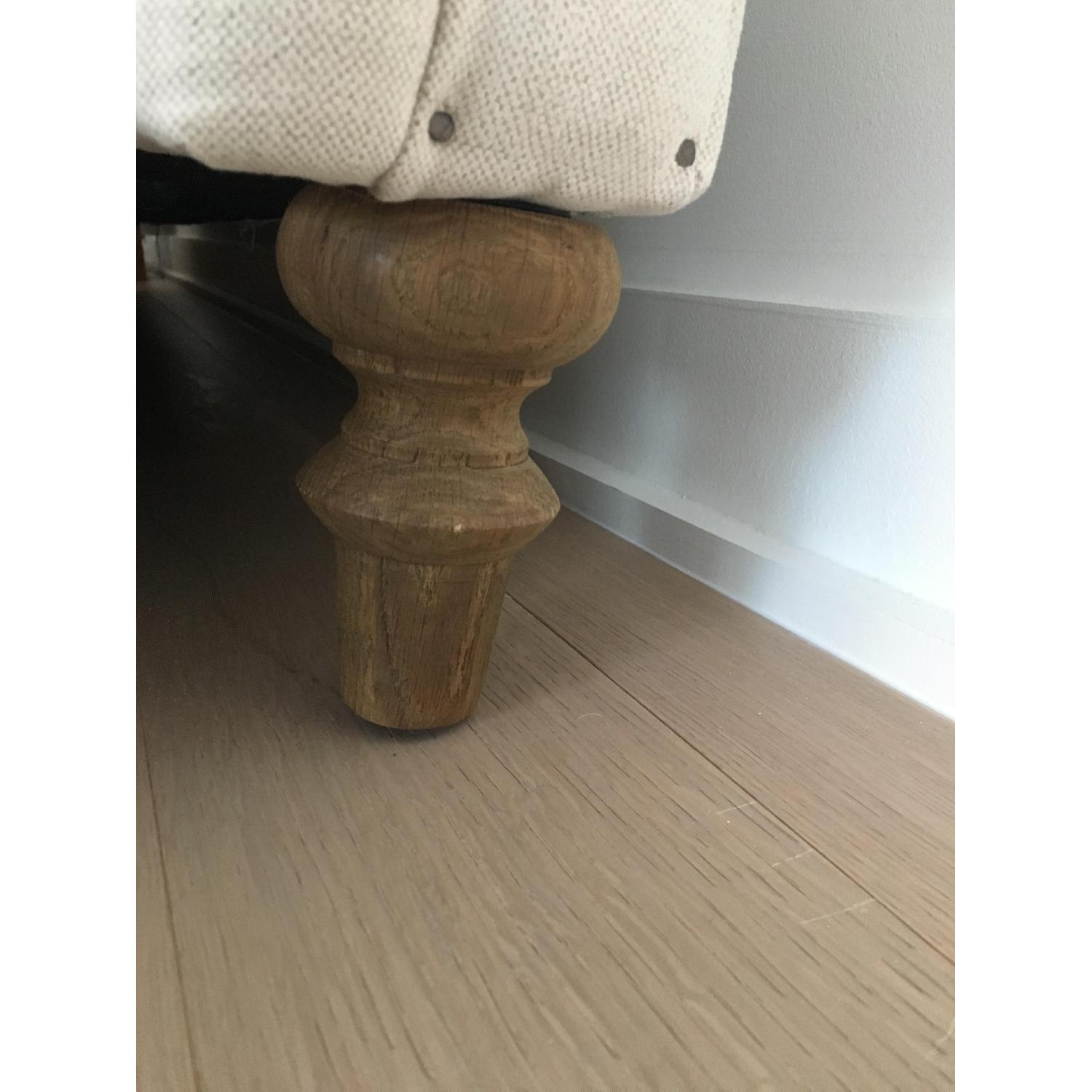 Restoration Hardware King Size Chesterfield Bed Frame w/ Footboard - image-4