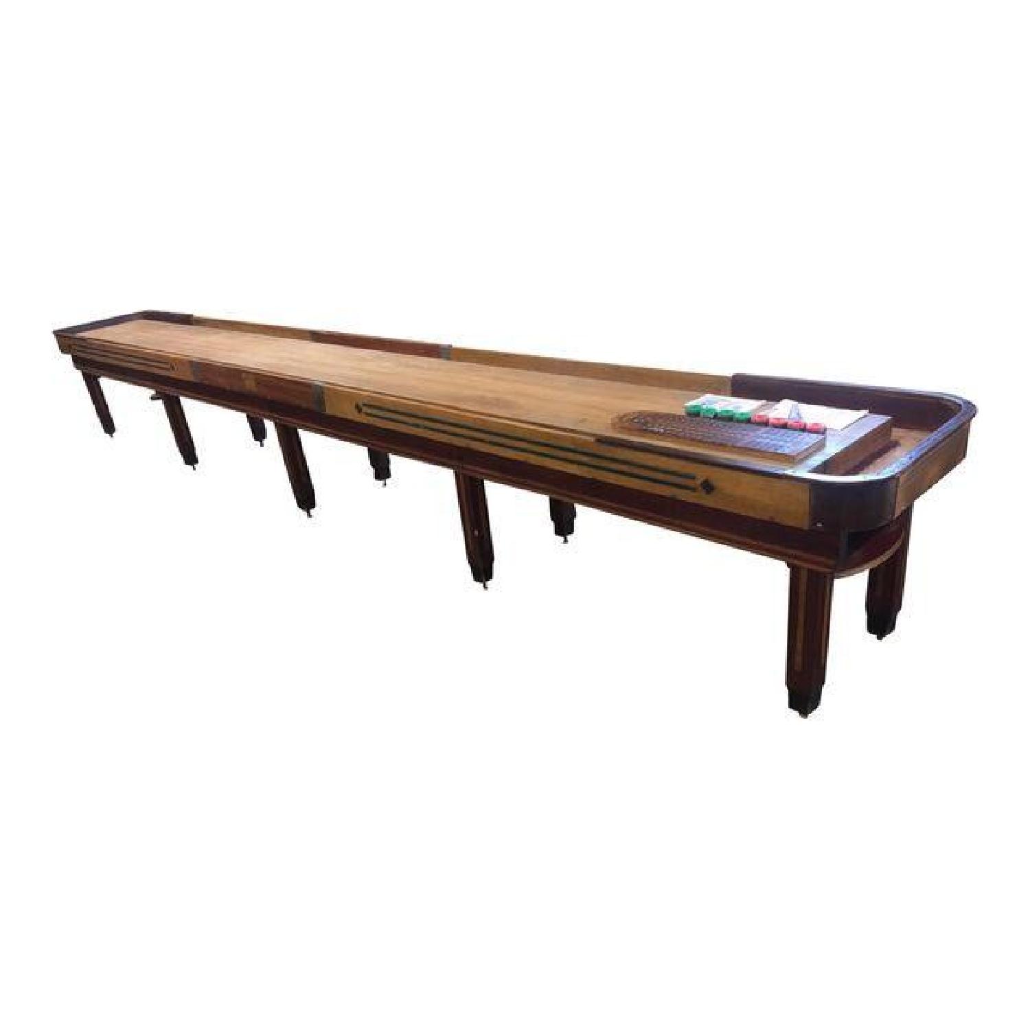 Antique Art Deco Shuffleboard Table - image-0