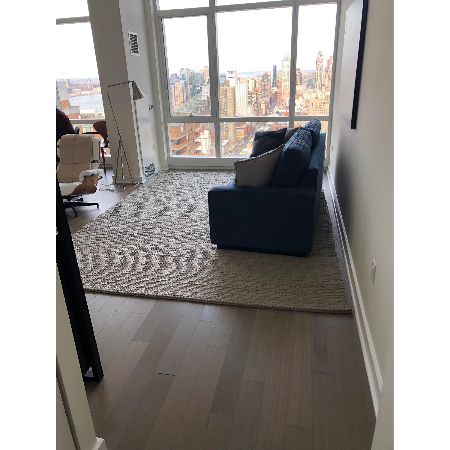 nuLOOM Handmade Gray Wool Cable Rug - image-2