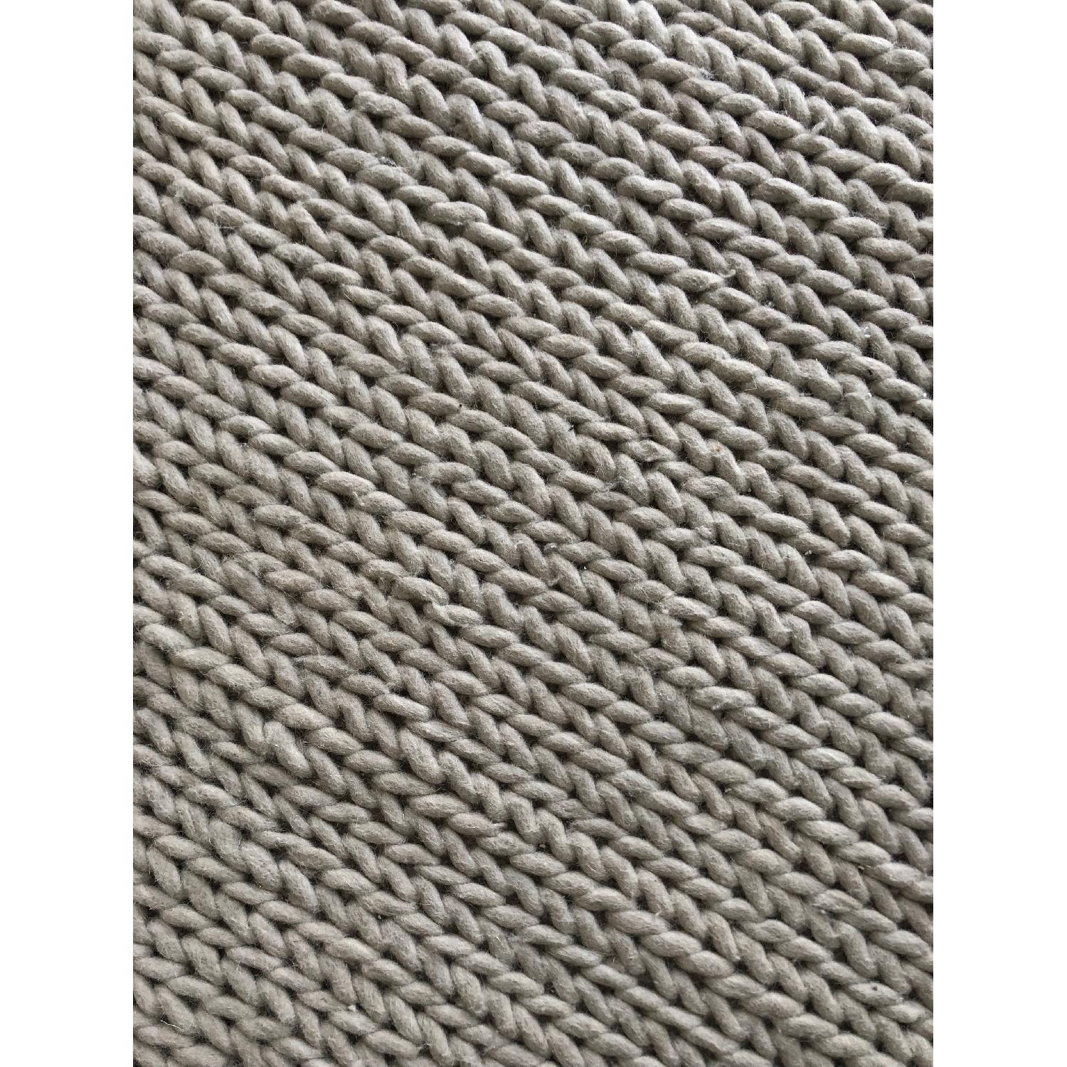 nuLOOM Handmade Gray Wool Cable Rug - image-3