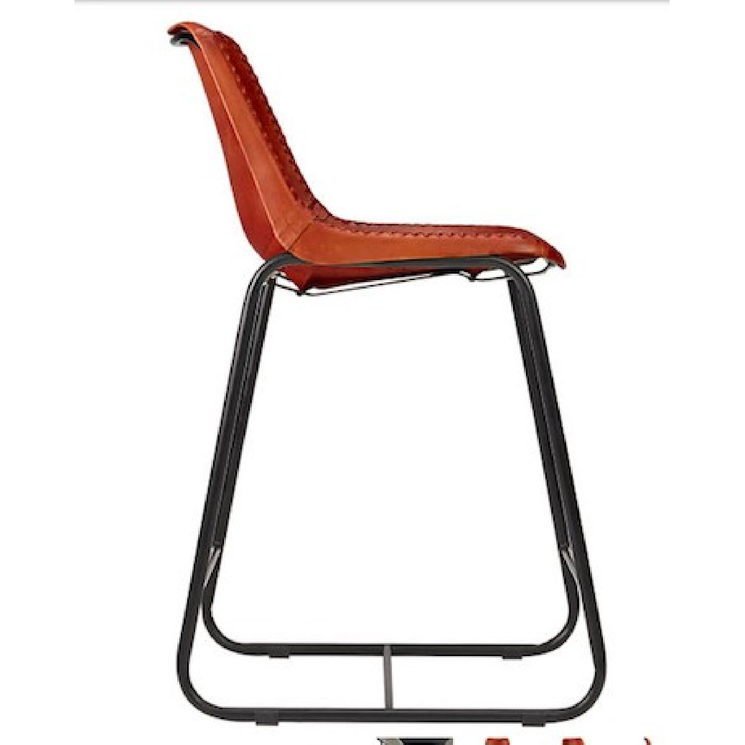 CB2 Roadhouse Leather Bar Stools - image-4