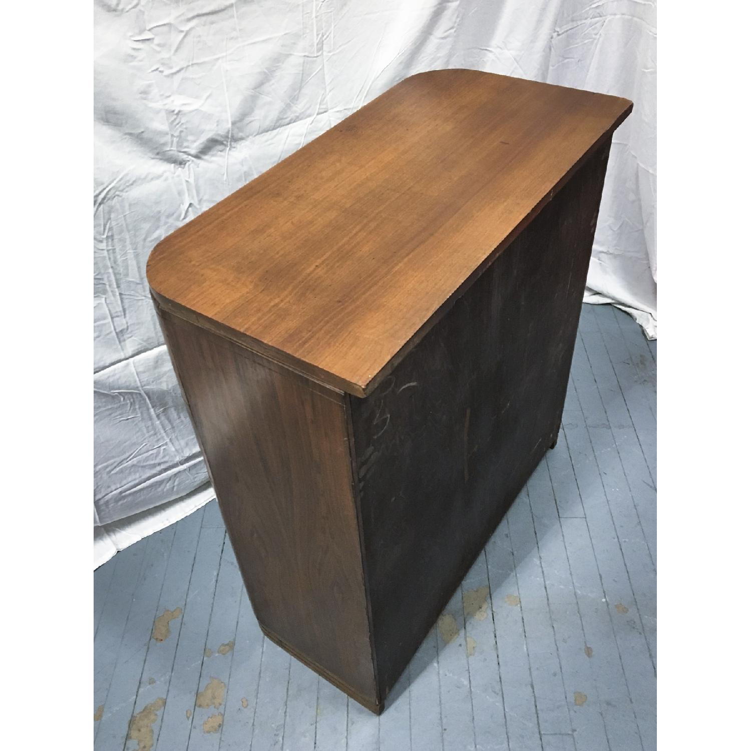 Vintage Mid Century Deco Chest of Drawers & Desk Combo - image-7