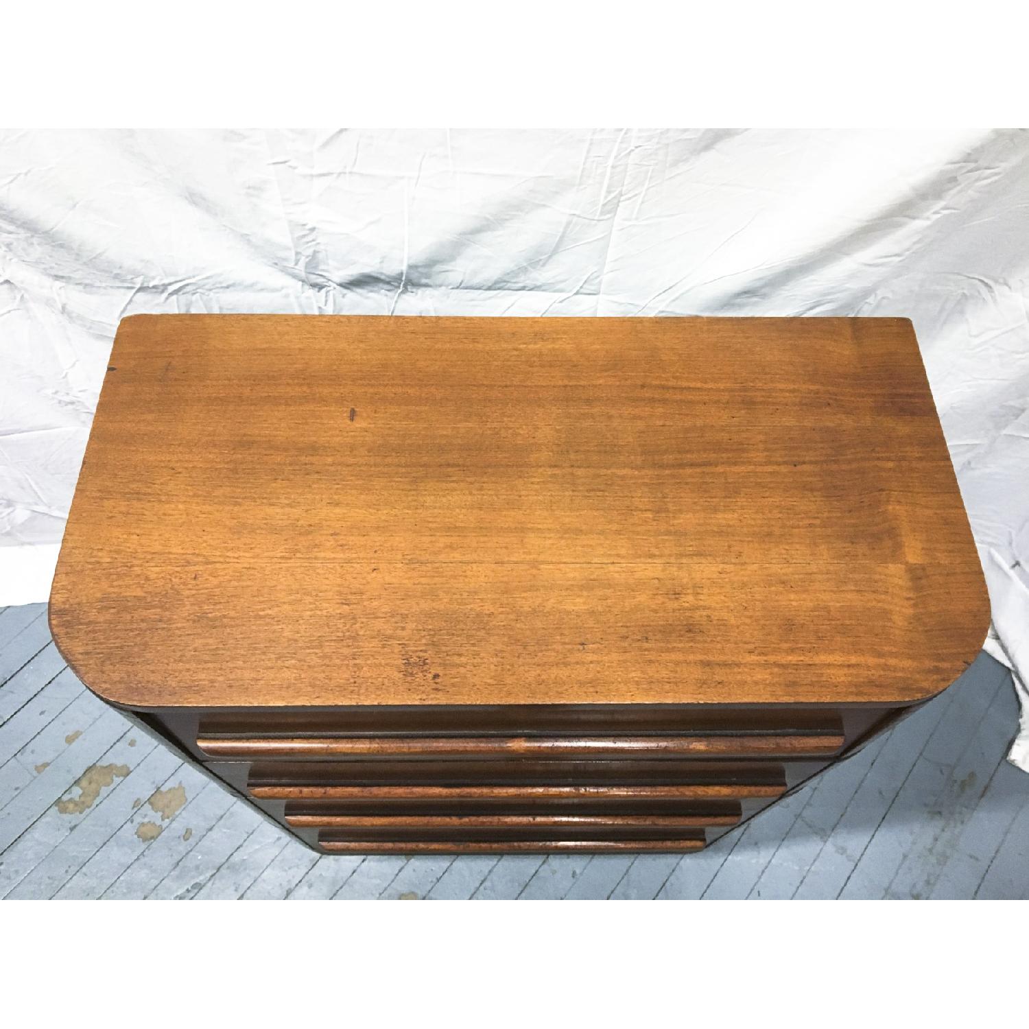 Vintage Mid Century Deco Chest of Drawers & Desk Combo - image-8