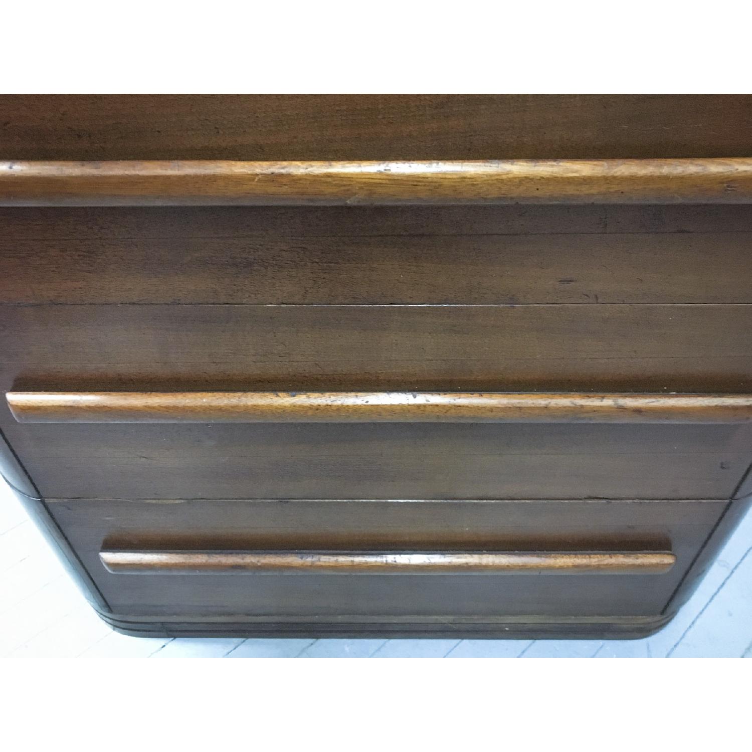 Vintage Mid Century Deco Chest of Drawers & Desk Combo - image-10