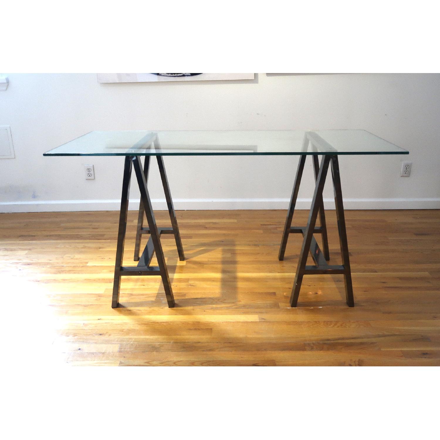 West Elm Sawhorse Table - image-1