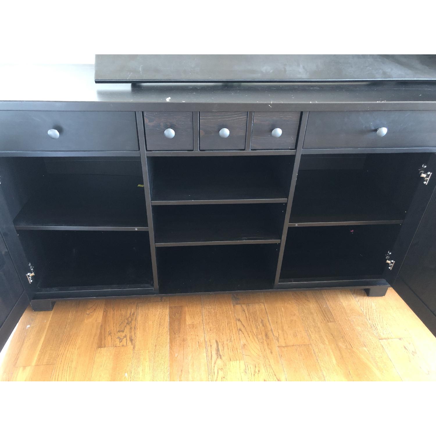 Ikea Dark Brown Buffet w/ Shelves - image-2
