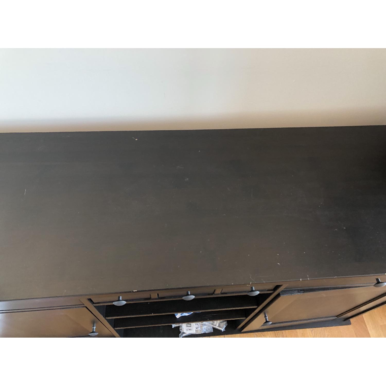 Ikea Dark Brown Buffet w/ Shelves - image-5