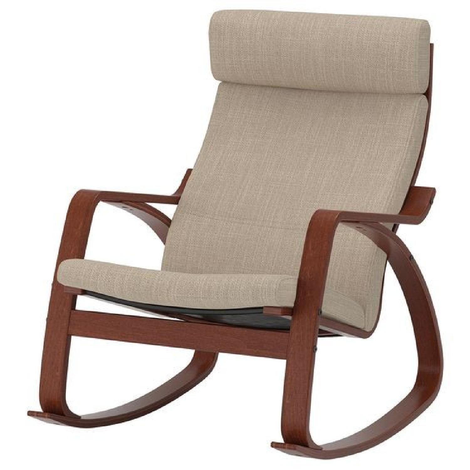 Ikea Poang Rocking Chair w/ Cushion - image-0