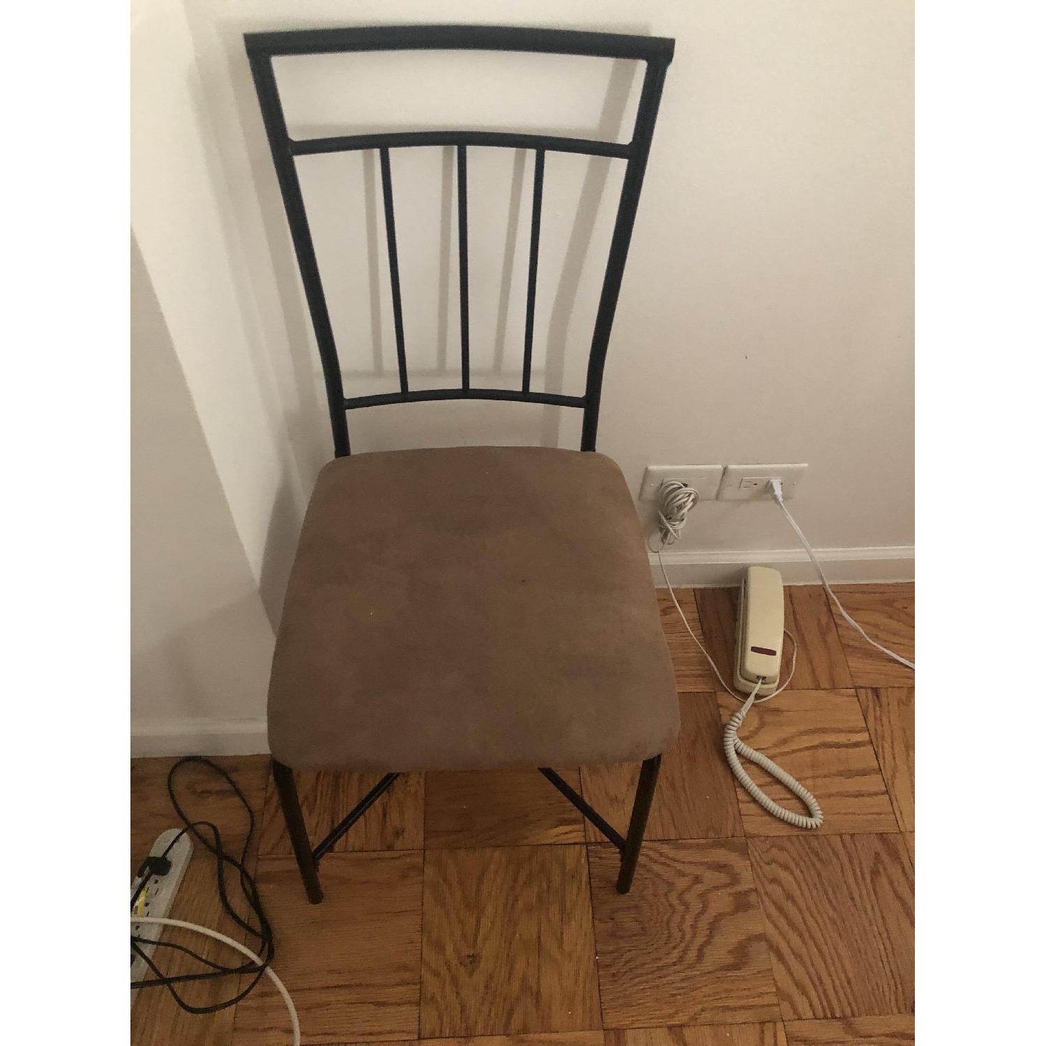 Black Metal Kitchen Chair - image-1