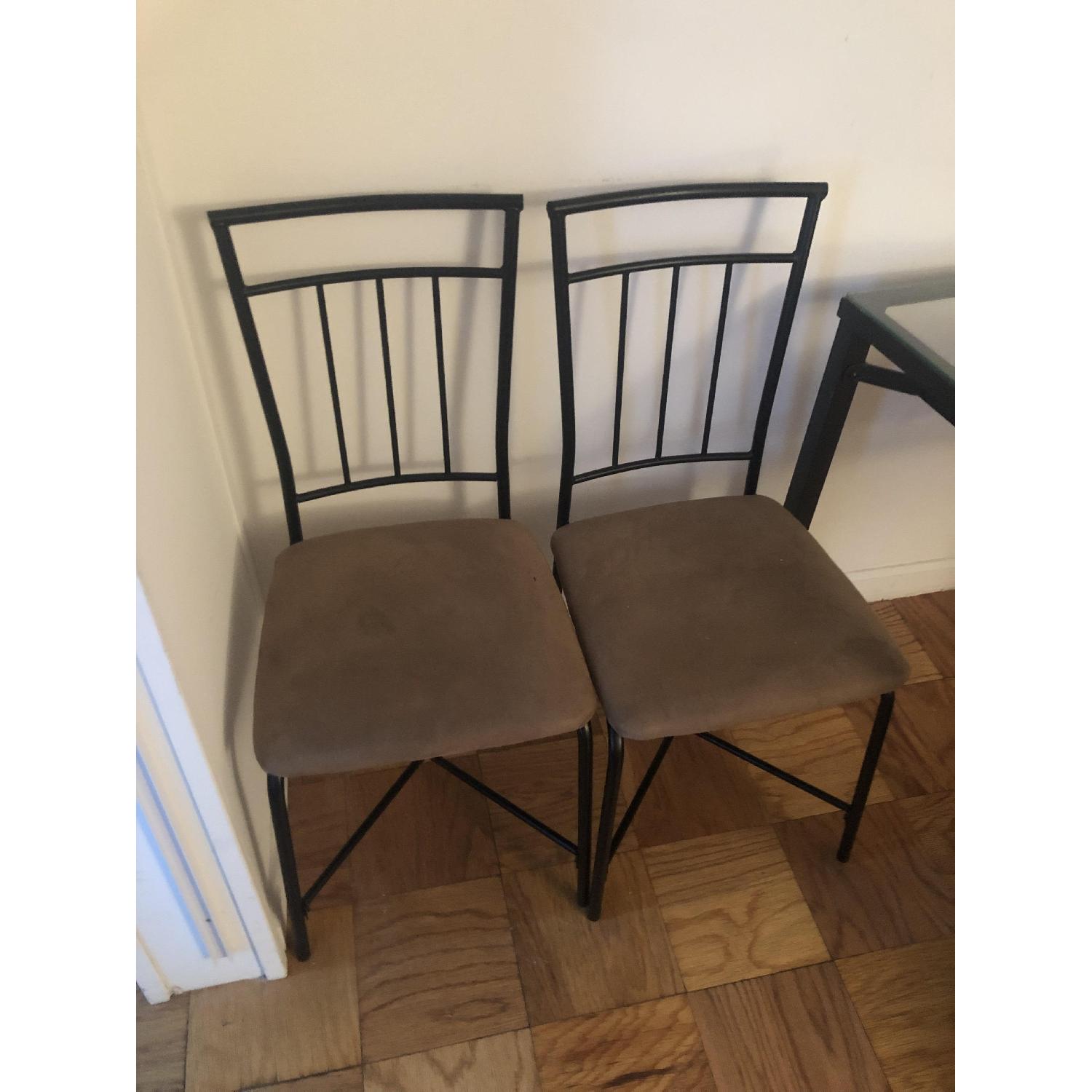 Black Metal Kitchen Chair - image-2