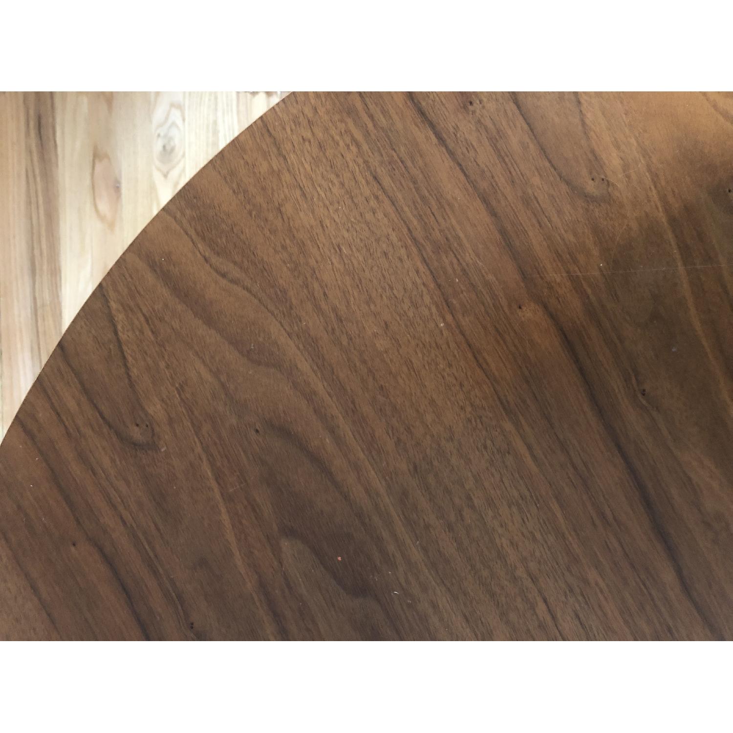 CB2 Round Wood & Metal Dining Table - image-5