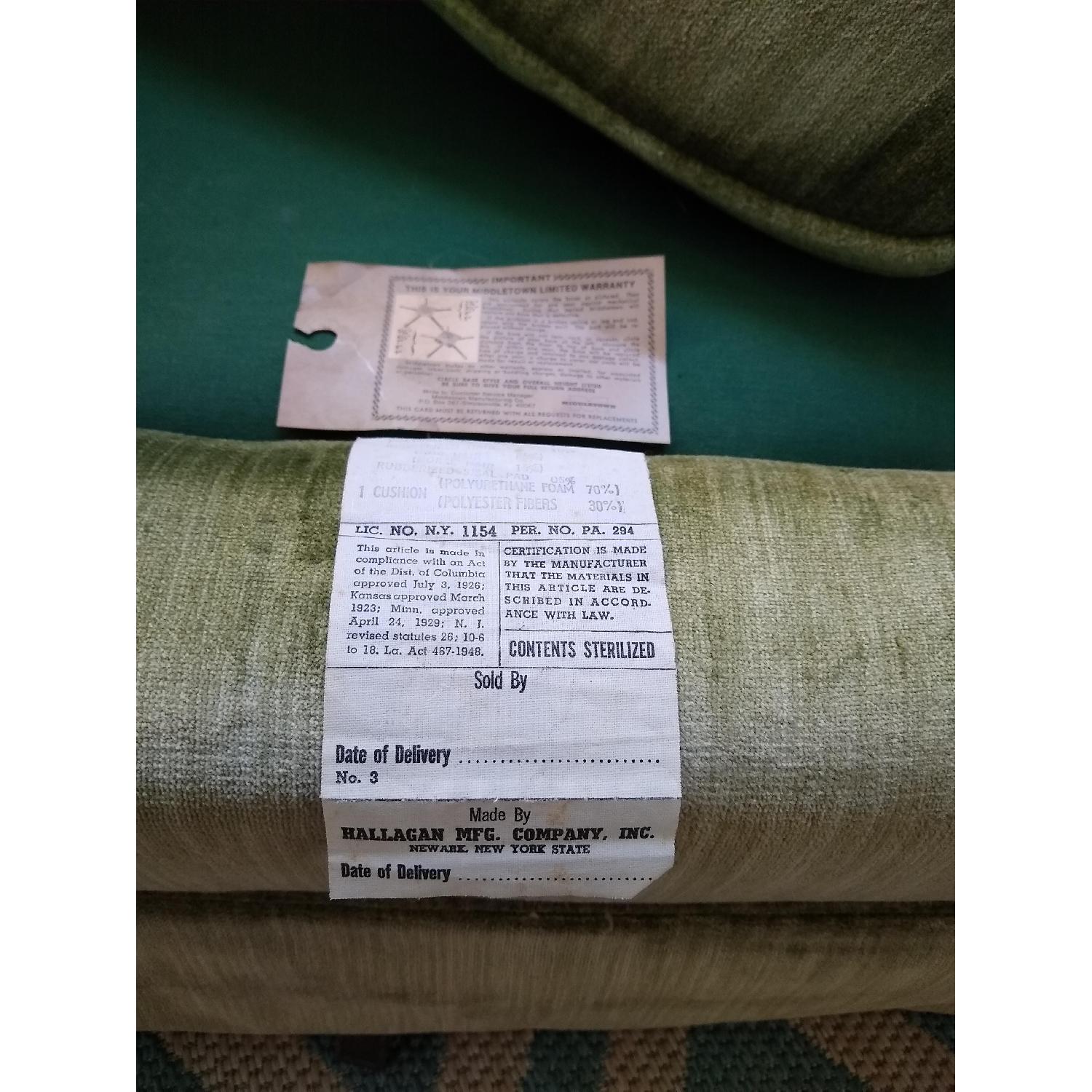 Antique Green Crushed Velvet Swivel Chairs - image-10