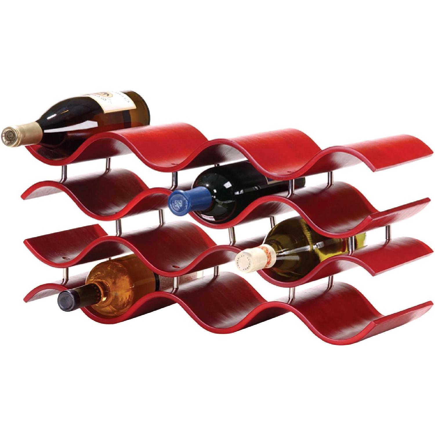 Oenophilia Bali Red 12-Bottle Wine Rack - image-0