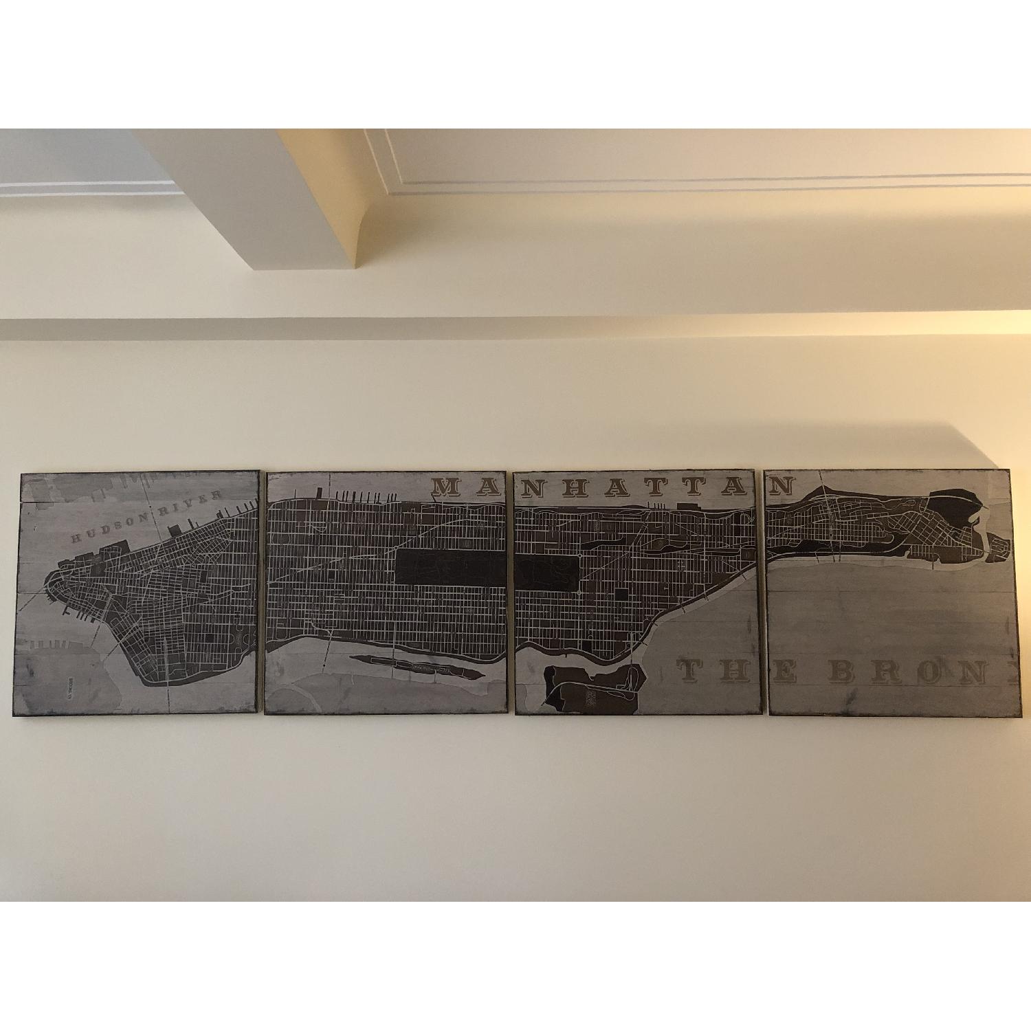 Pottery Barn Manhattan 4 Piece Wall Art - image-2